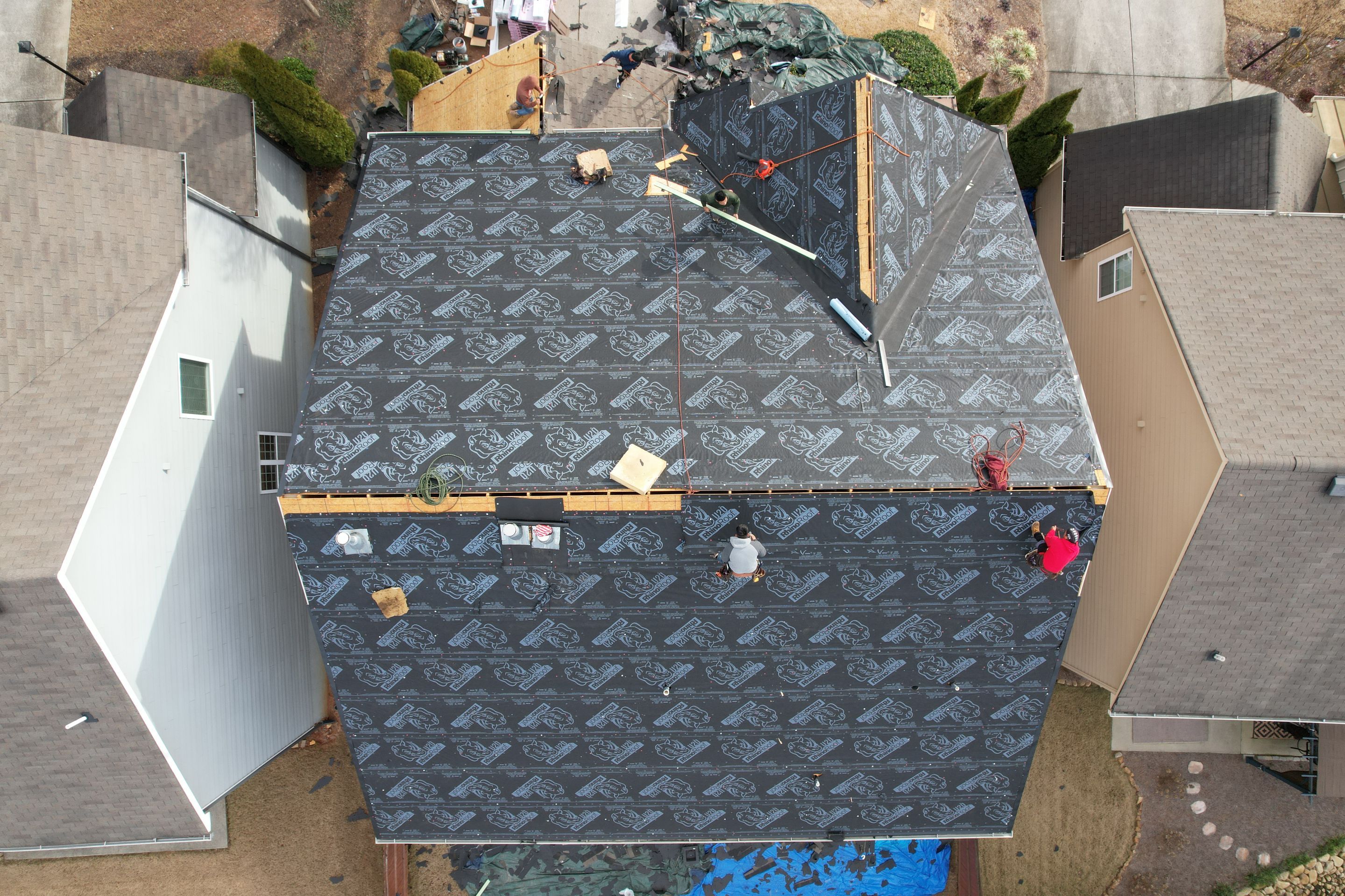 Residential Roofing Installation using Owens Corning by Inspector Roofing and Restoration