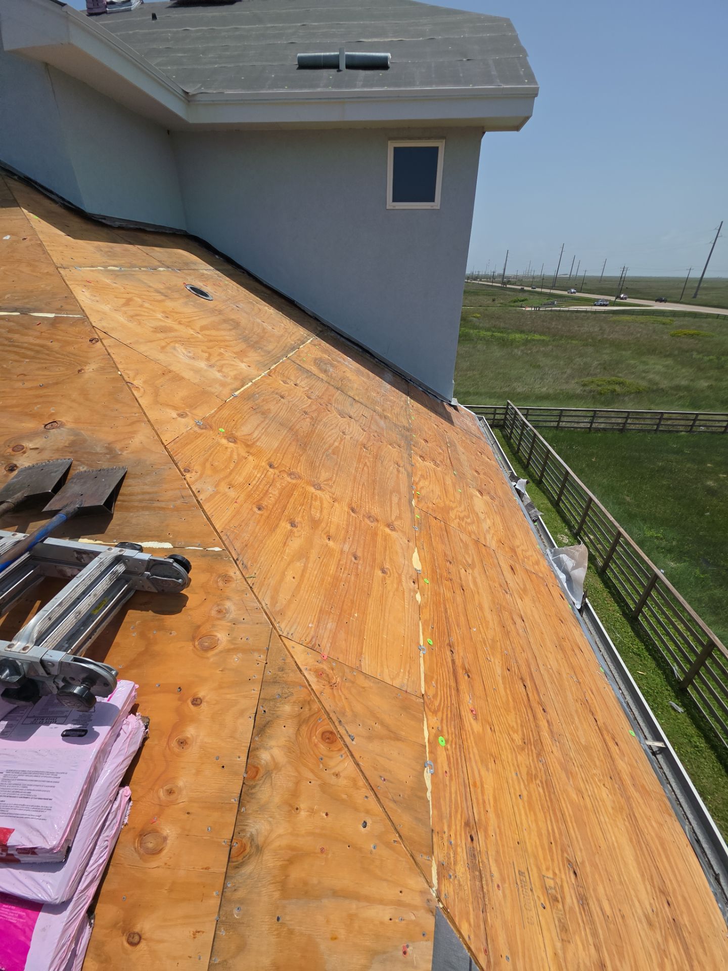 We Aint Scared of heights  by Bayfront Roofing and Construction