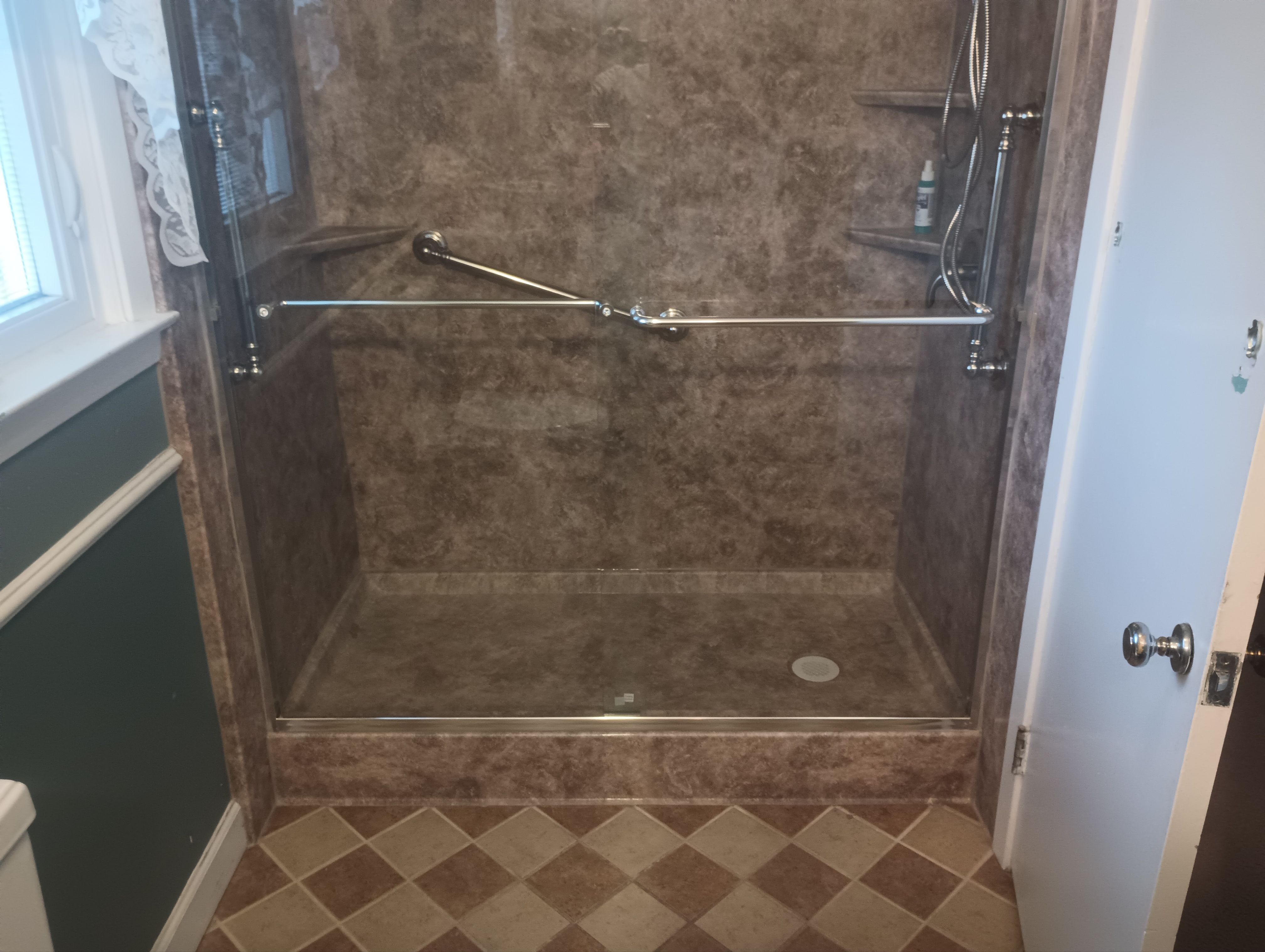 Tub to Shower Conversion using BCI Acrylic Shower System by Secure Construction Company Inc