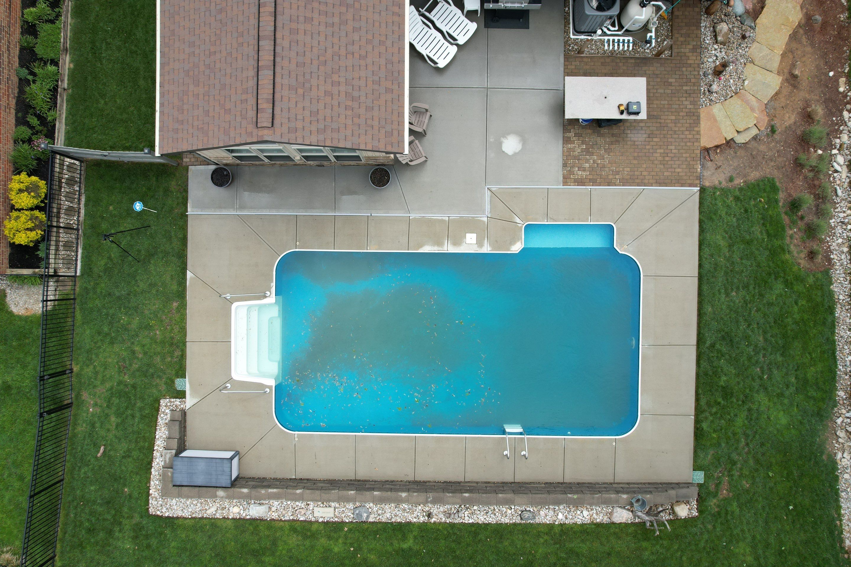 Pressure Washing of Pool Deck by Reisenberg’s Lawn & Landscape, LLC
