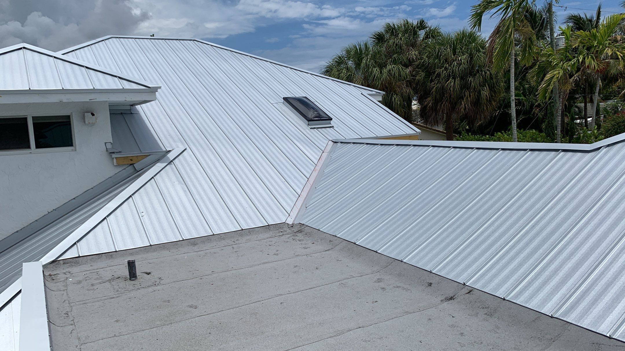 Residential Roofing Installation using 1" Nail strip metal roof by BLUES BROTHERS ROOFING