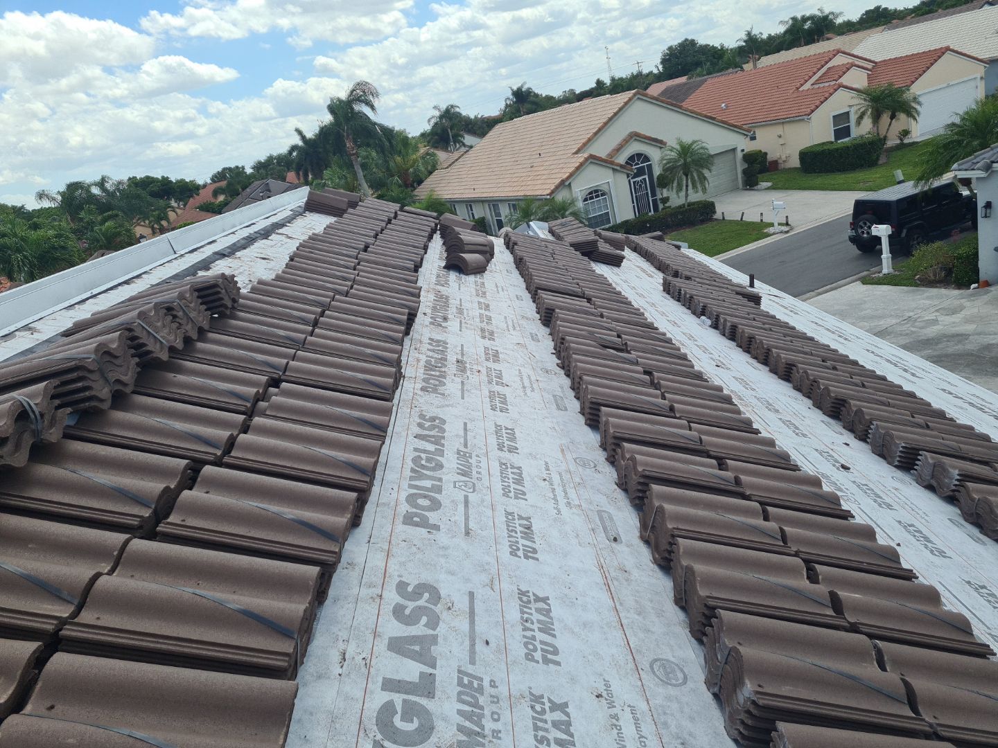 Residential Roofing Installation using WestLake Roofing Tile by BLUES BROTHERS ROOFING