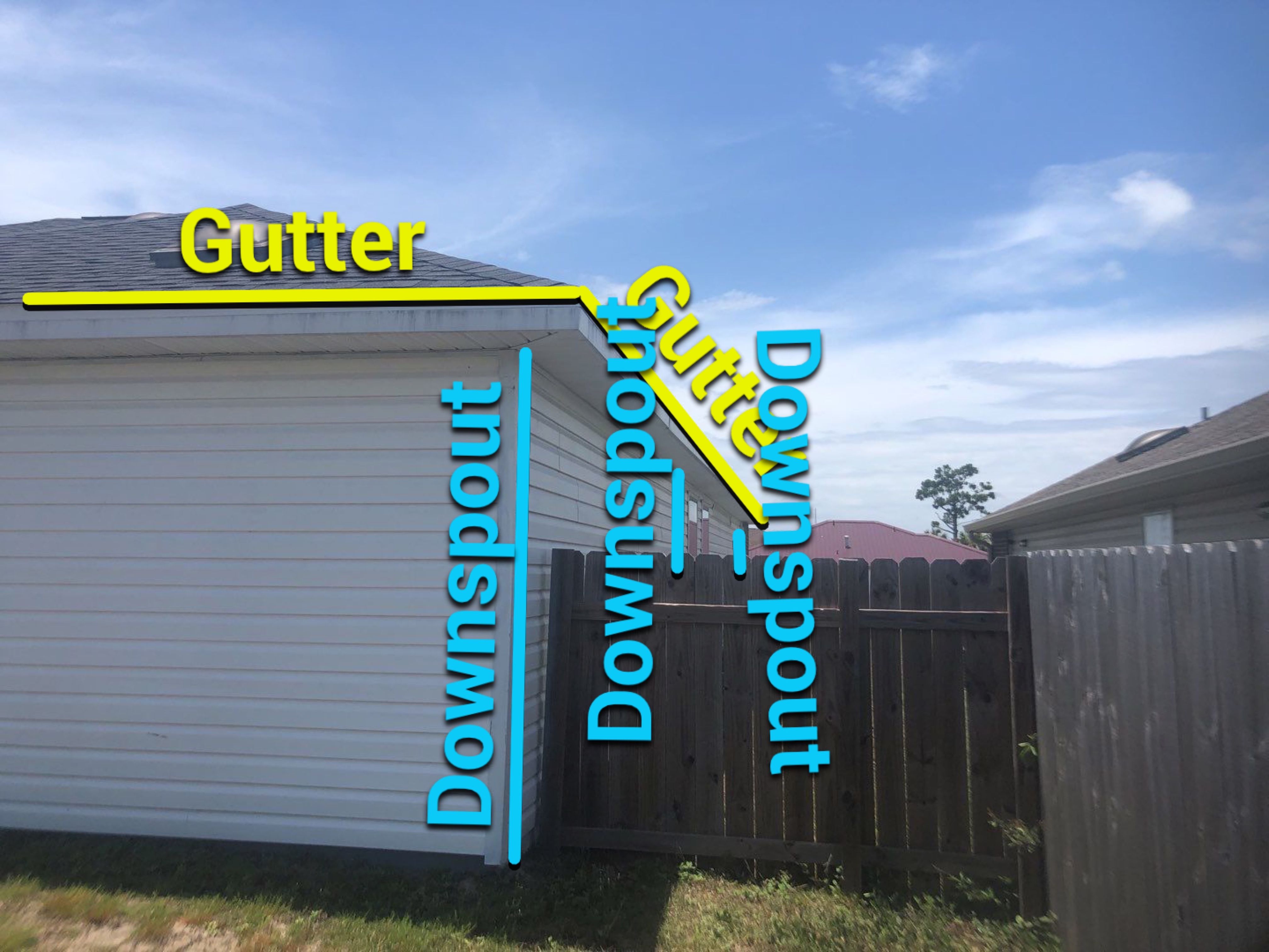 Gutter Installation using K-Style Seamless Gutters by Gutter Professors