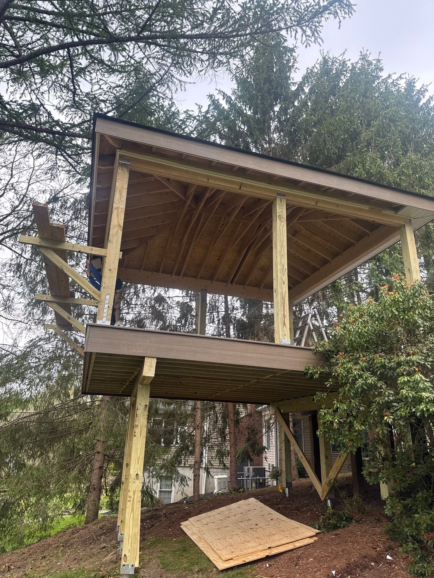 New Deck With a Screened In Porch In Mendham, New Jersey by deck guardian