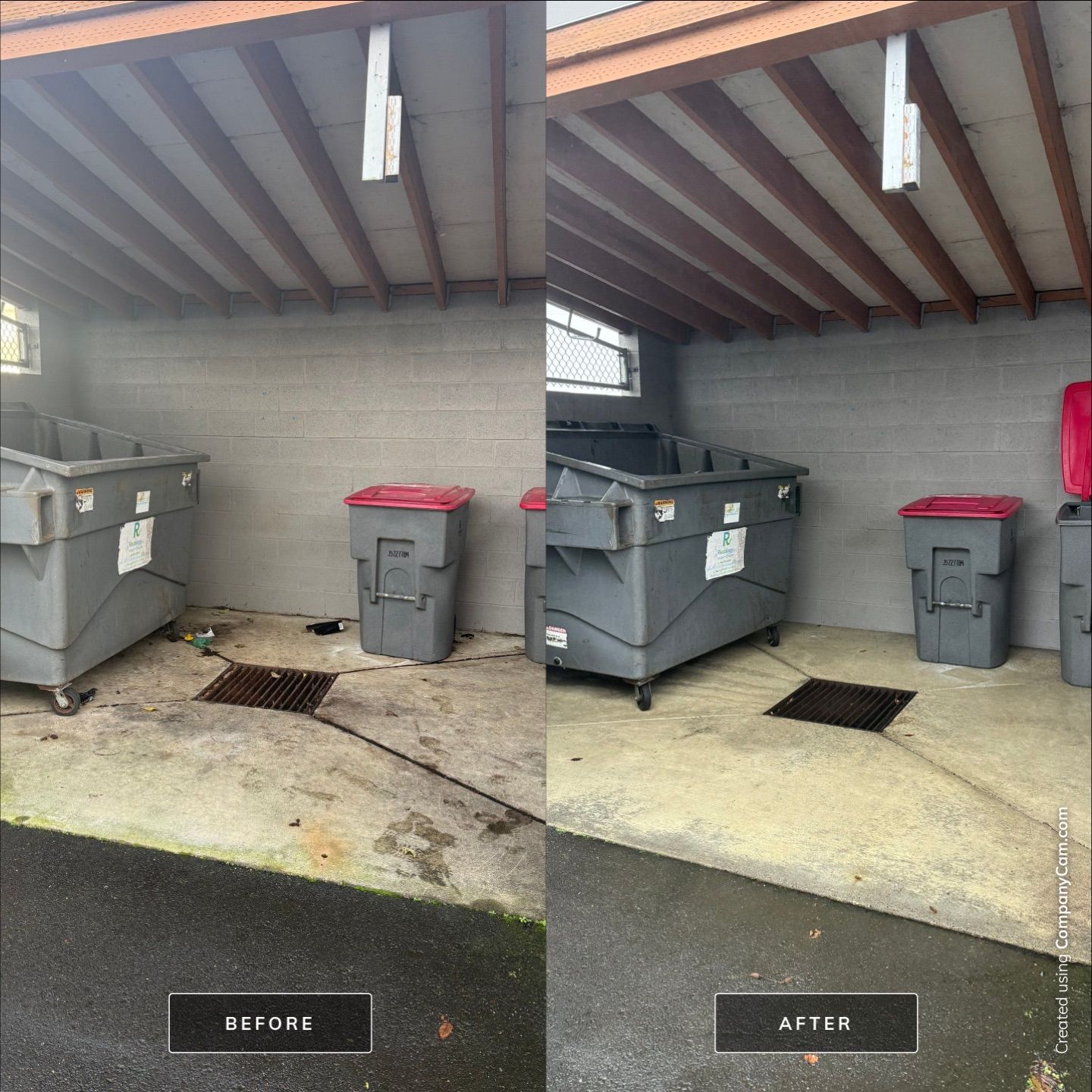 Concrete Comeback: Dumpster Pad Power Washing by Rolling Suds of Oregon Coast – Salem