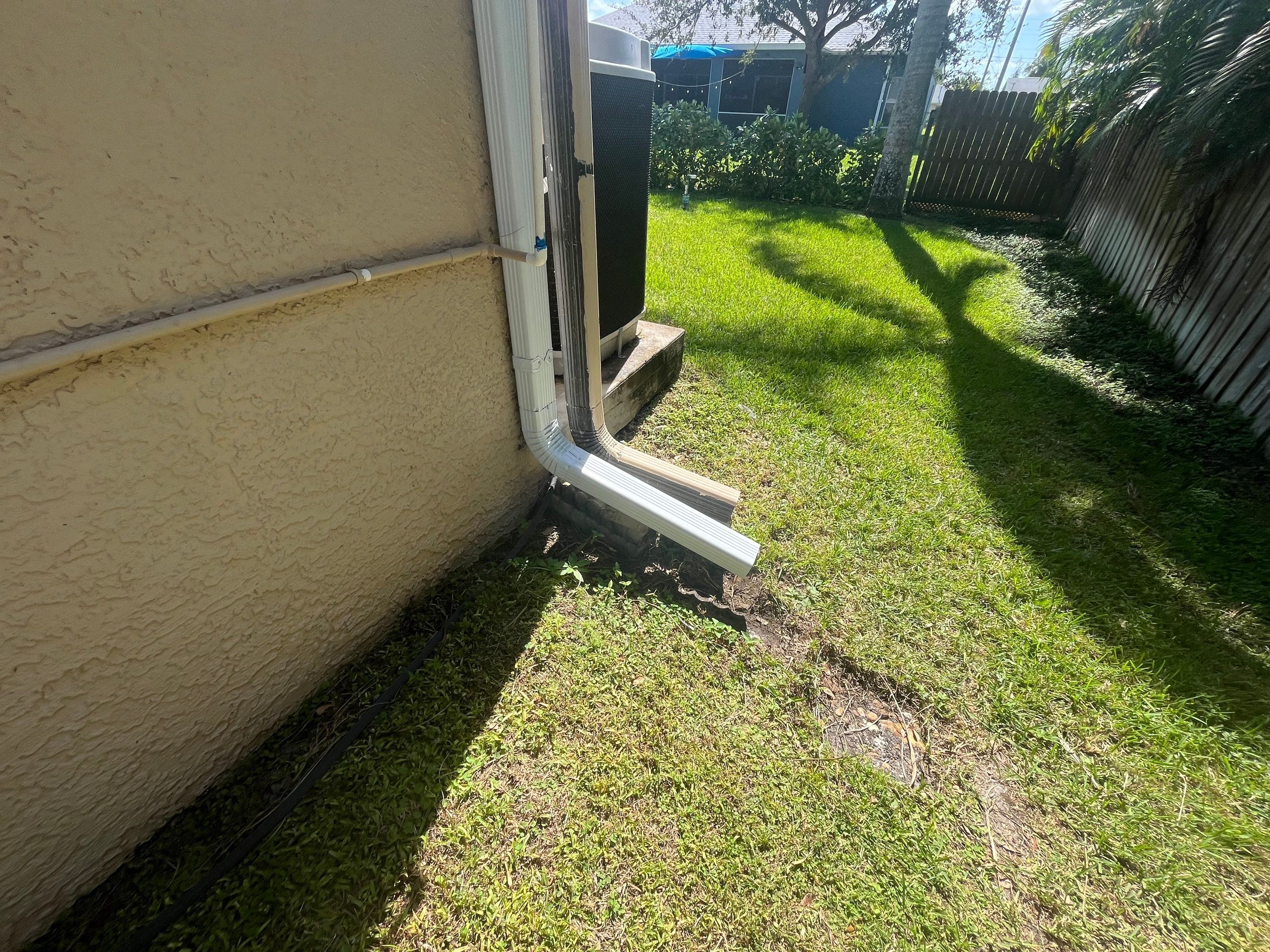 Downspout Extensions for Cape Coral Homes  by Gutter Professors