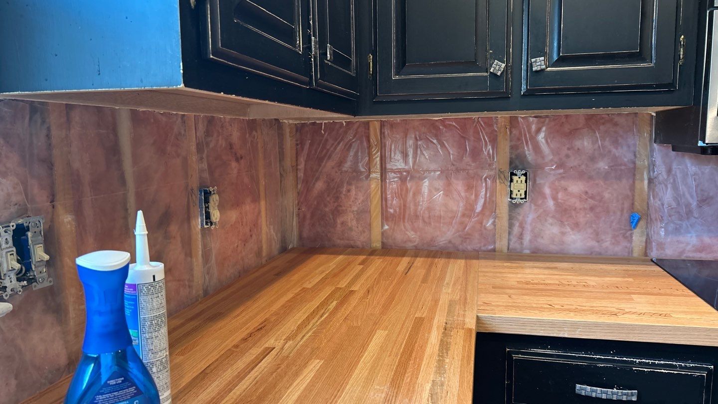 Subway tile backsplash  by Footprints Floors of Nashville