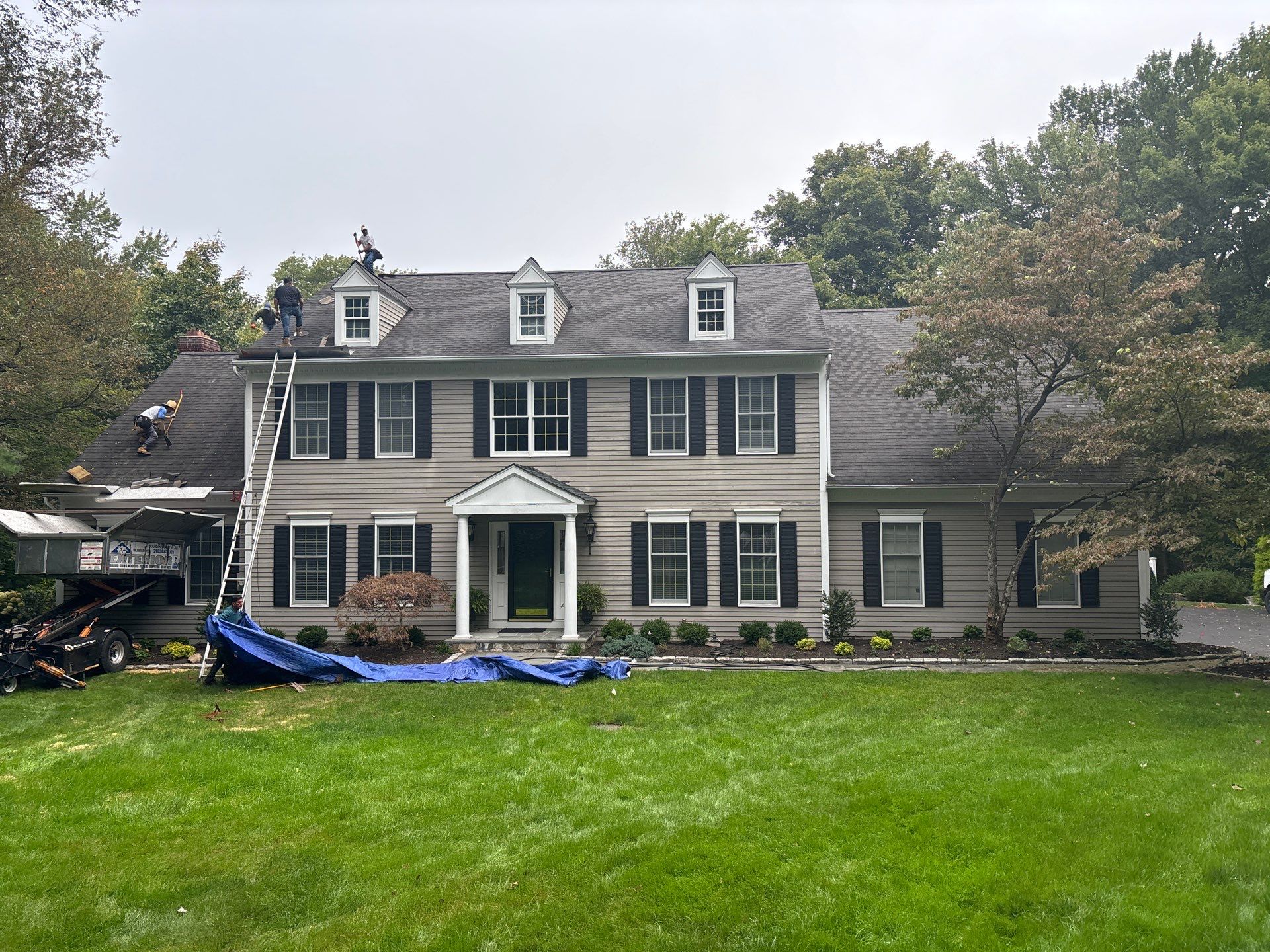Residential Roofing Installation using Owens Corning TruDefinition Duration - Estate Gray by A Plus Exterior