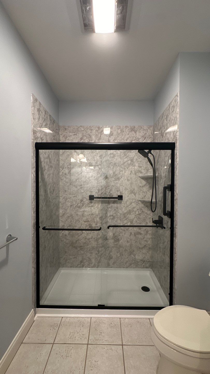 Tub to Walk-In Shower Installation in Wilbraham, MA  by Yankee Home Improvement