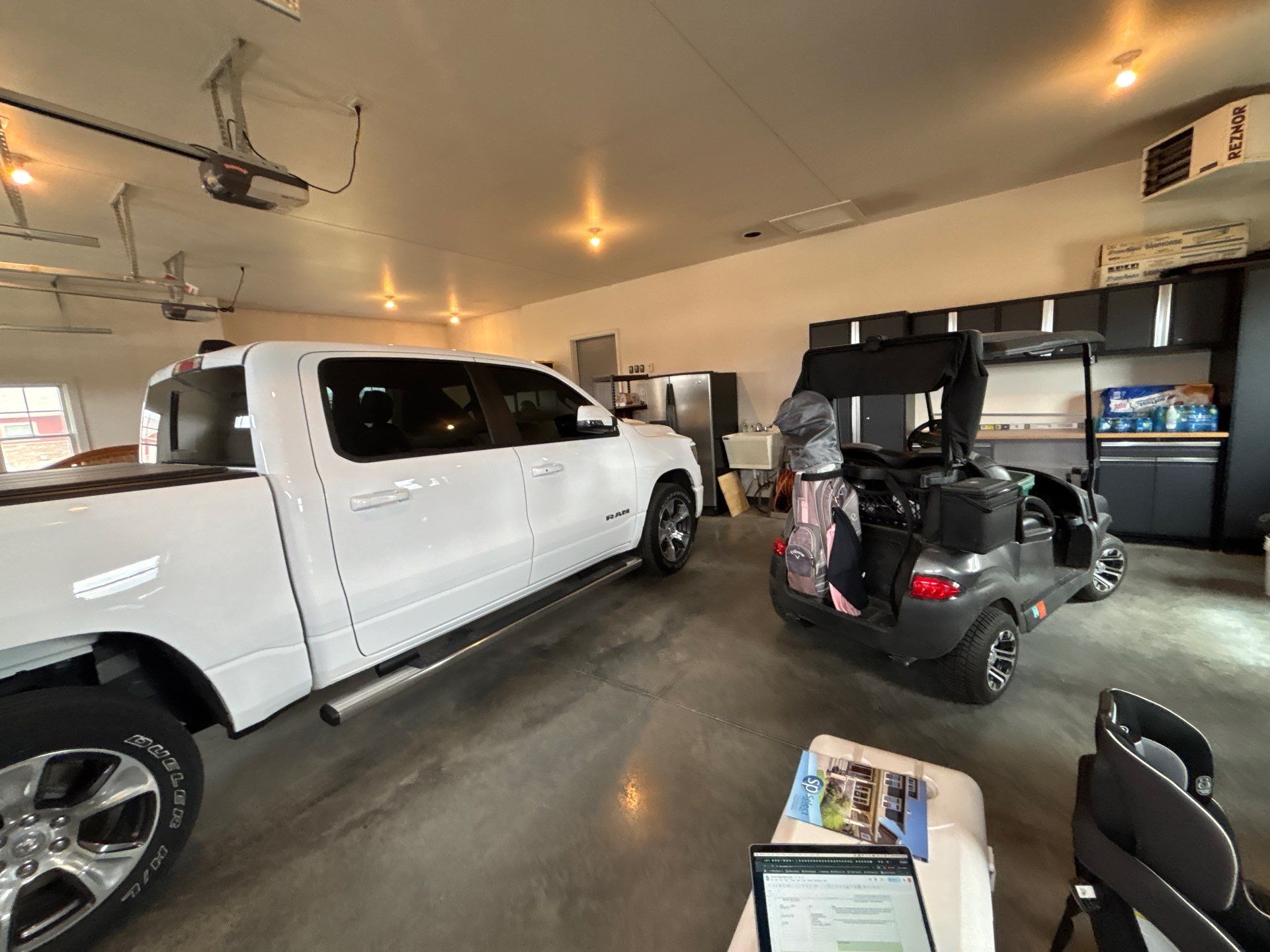 Multi-Car Garage Concrete Coating and Crack Repair in Dell Rapids by Select Painting, Coatings & Garage Cabinets