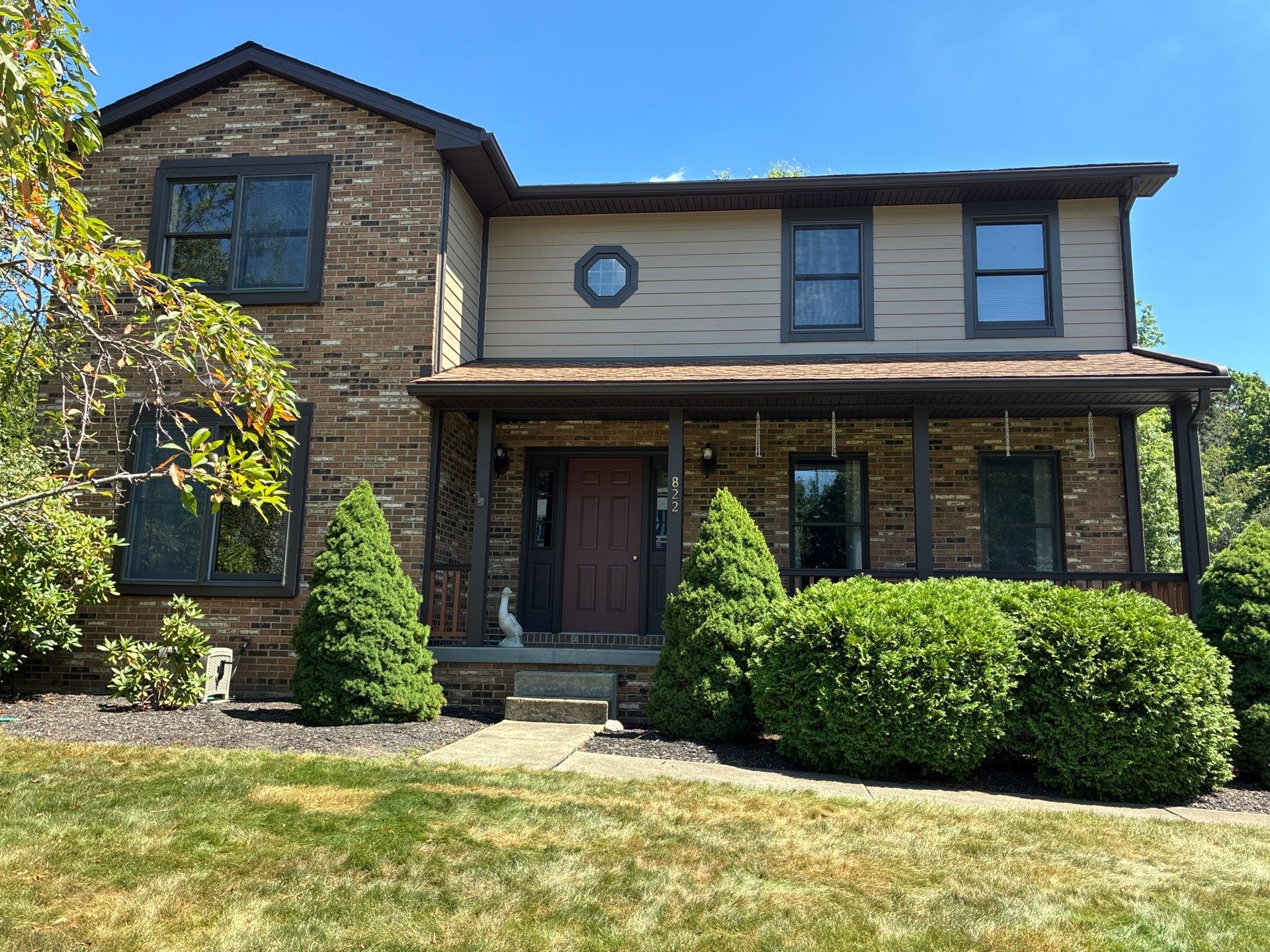 Full House James Hardie Lap Siding and Trim Renovation With Modern Dark Trim In Wexford / Mars PA by Ideal Siding Pittsburgh
