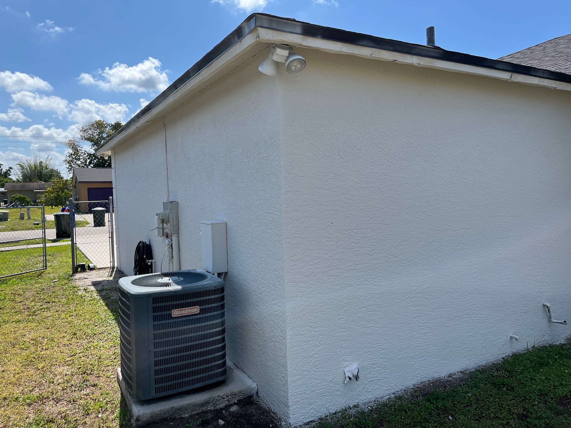 Black Seamless Gutters and Downspouts in Fort Myers FL by Gutter Professors