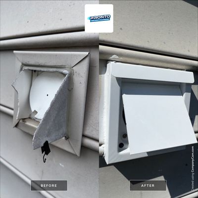 Dryer Vent Cleaning | Vent Cover Replacement