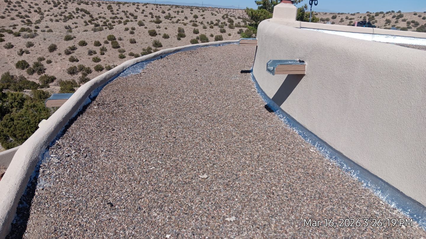 Tar & gravel complete roof tune up in Placitas by Doyle Roof Masters Inc