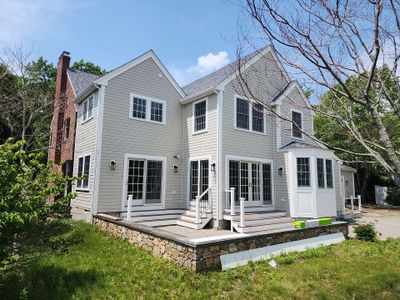 Siding on new construction in Brookline, MA