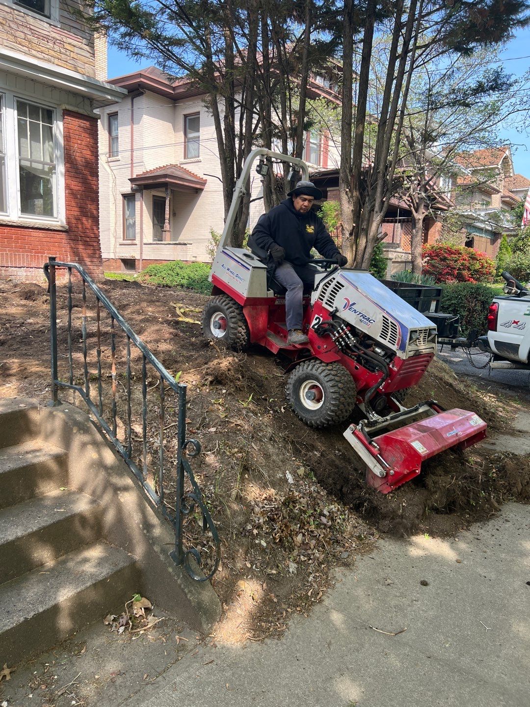 Sod Installation using Fescue Sod by GrassBusters, Inc.