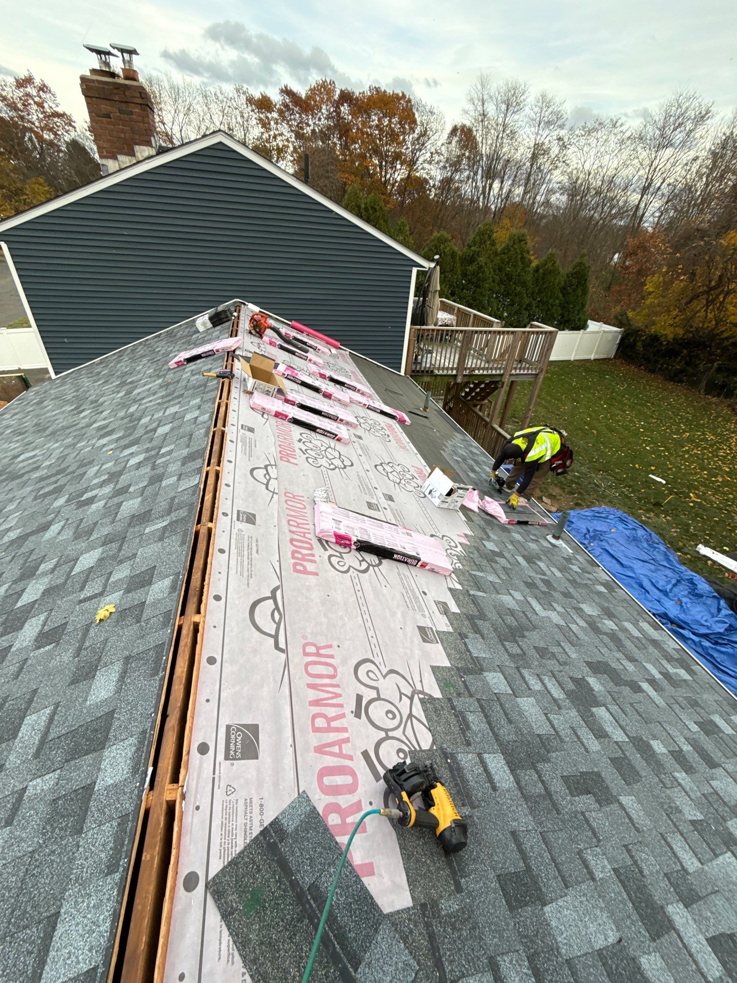Owens Corning Duration: Slatestone Gray in Enfield by Golden Shield Roofing