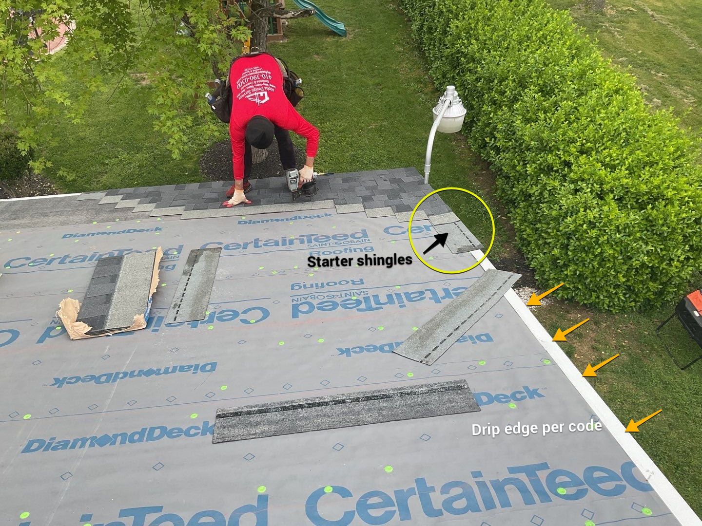 Residential Roofing Installation using CertainTeed Shingles by Alpha Design Services