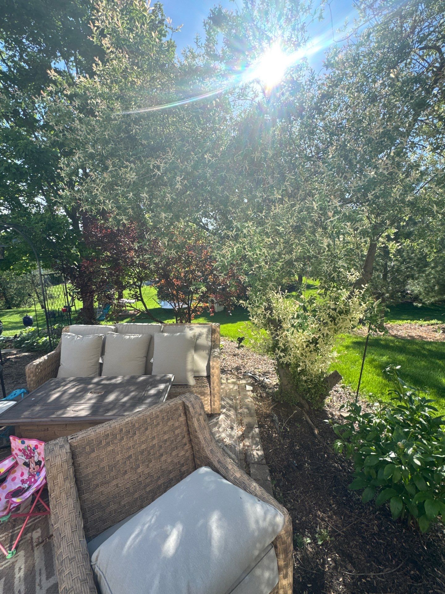 Backyard Retreat: Techo-Bloc Patio + Firepit Lounge by Saylor’s Lawn & Landscape