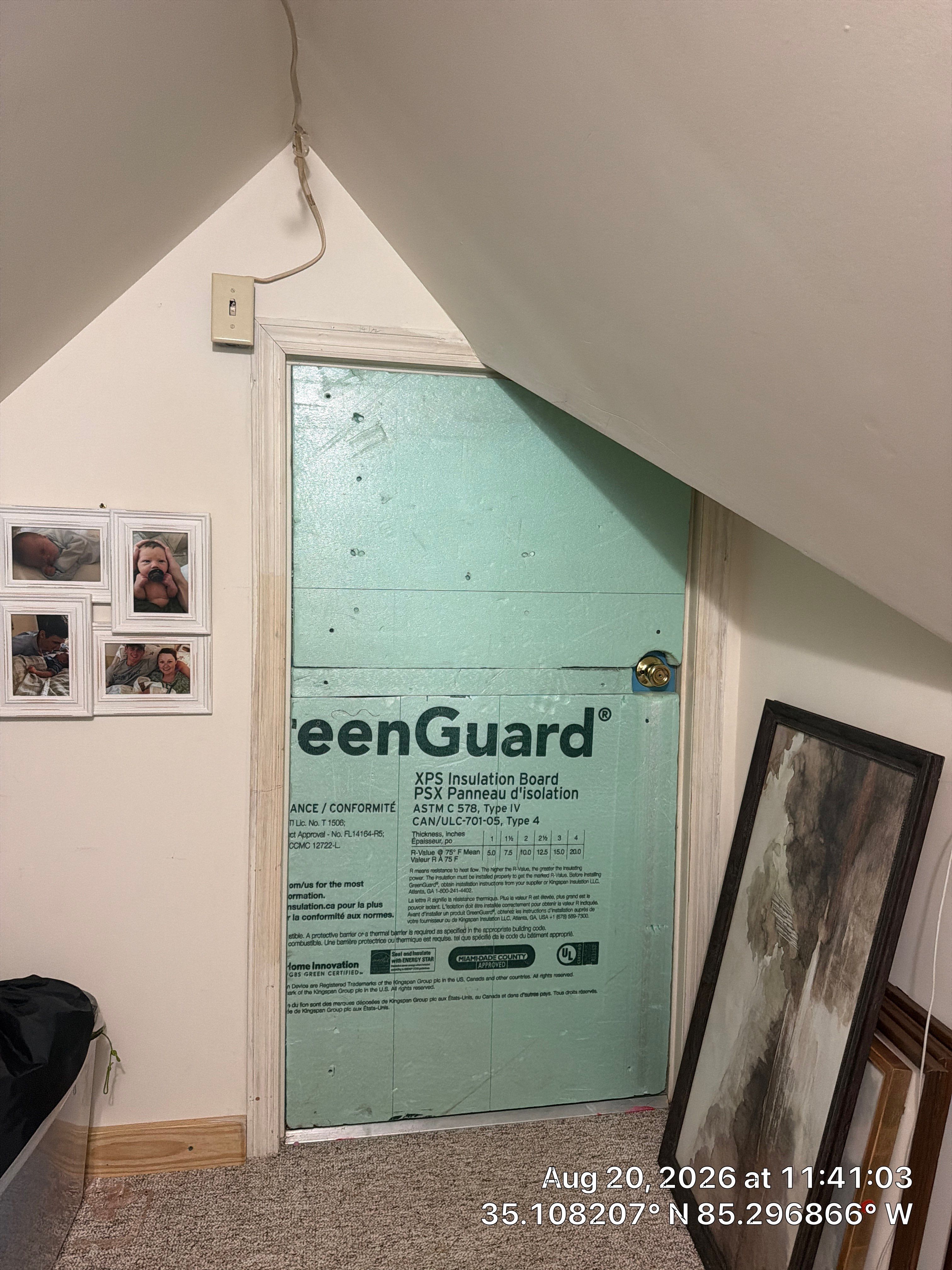 Attic Insulation Board and Window AC Unit Installation in Chattanooga by CompanyCam Sales Demo