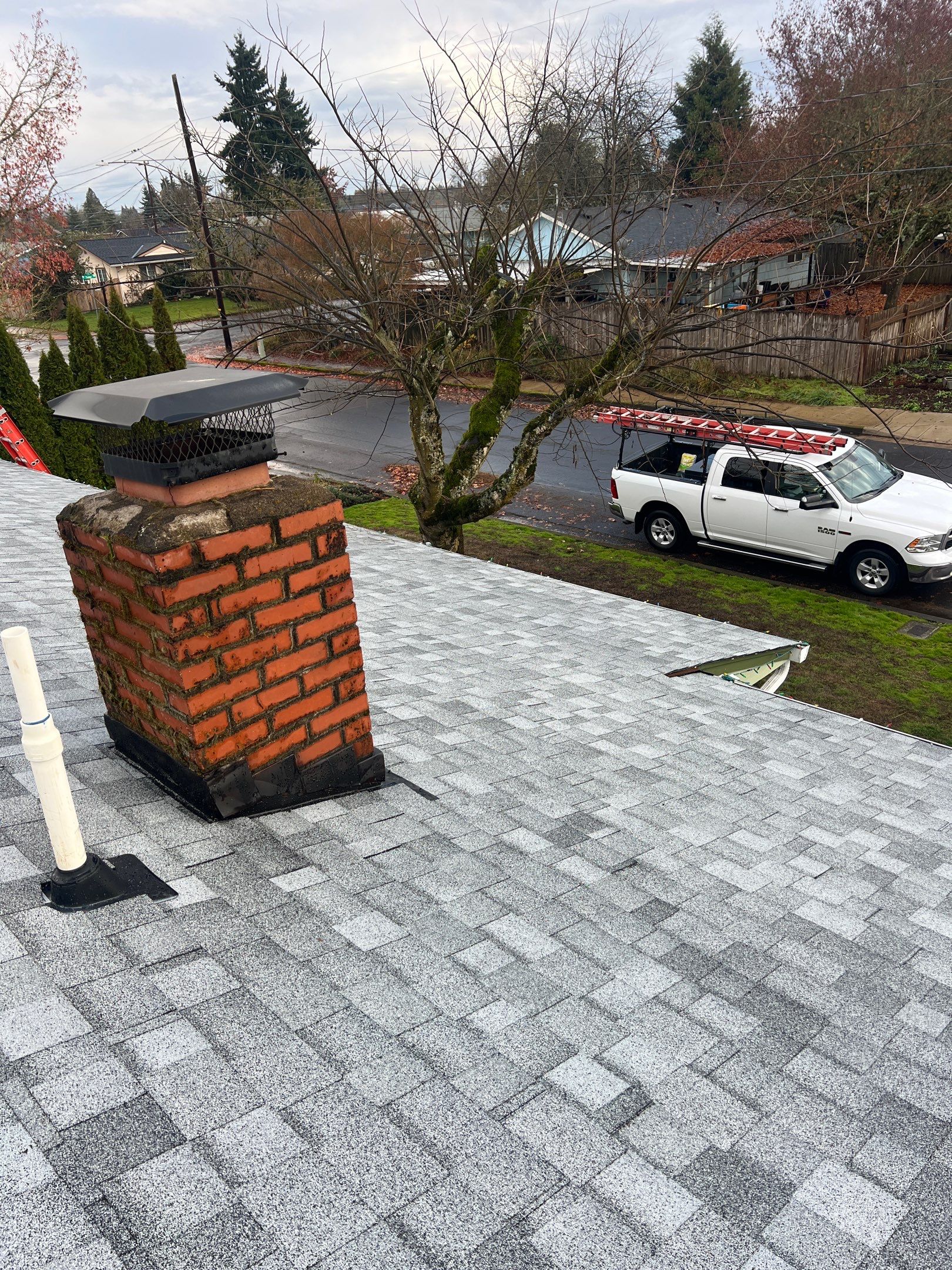 Residential Roof Installation: IKO Dynasty 30 Year Shingle Color: Frostone Grey by Orezona Building & Roofing Company, Inc.