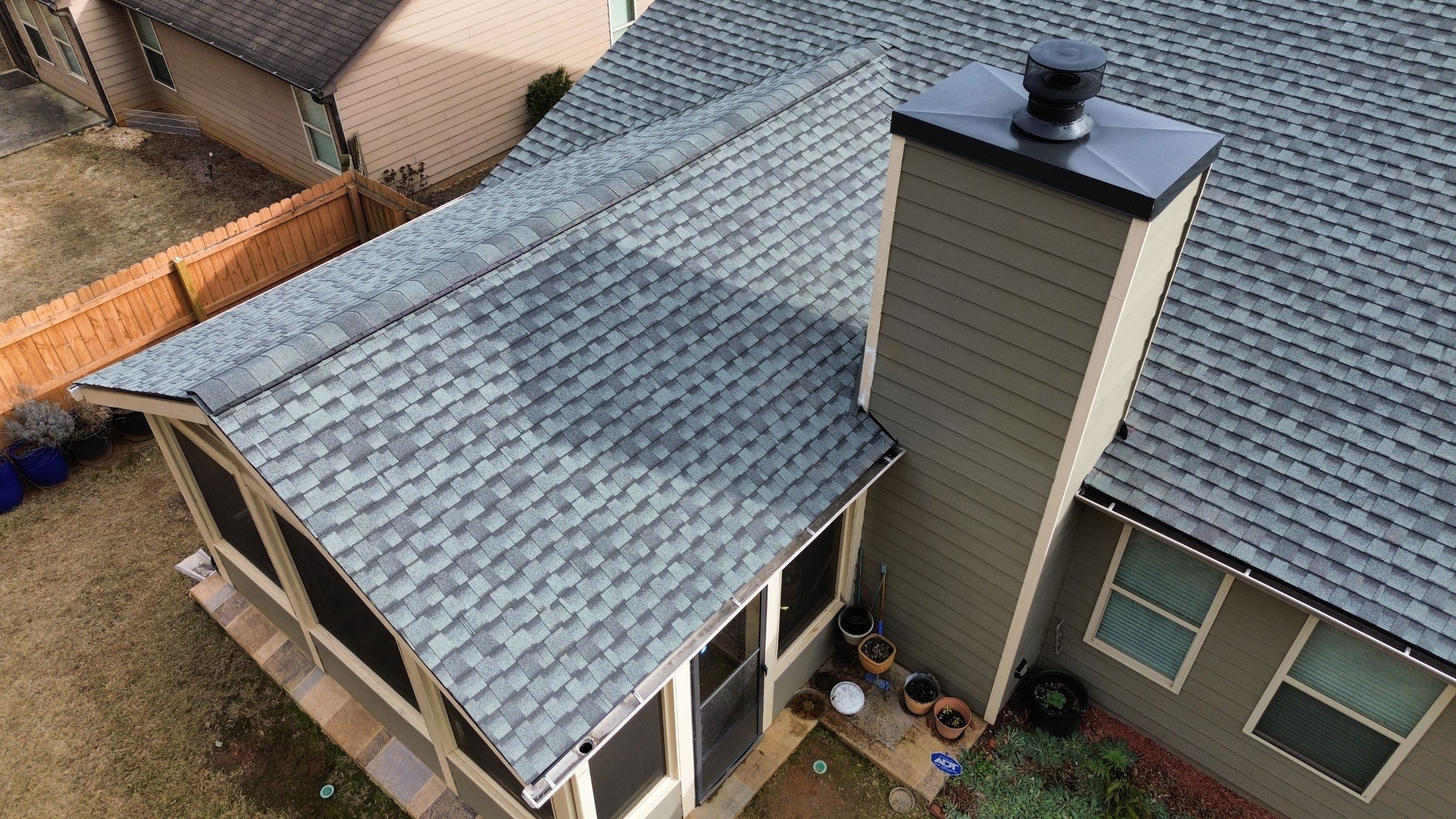 Cumming, GA Roof Replacement, GAF Ultra HDZ Slate by Reset Roofing