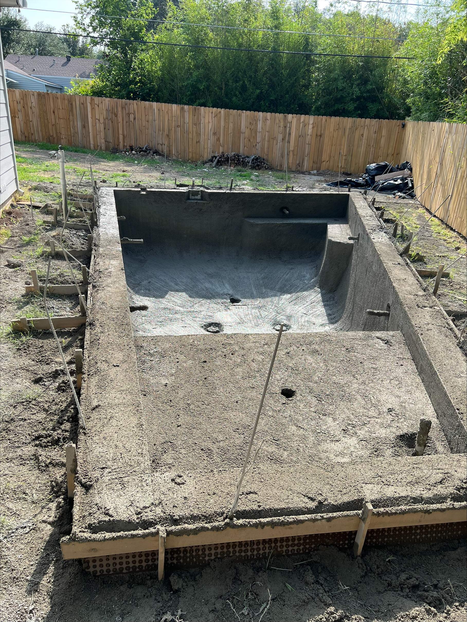 Geometric Pool with Stone Coping by Pinnacle Pools and Spas - DFW