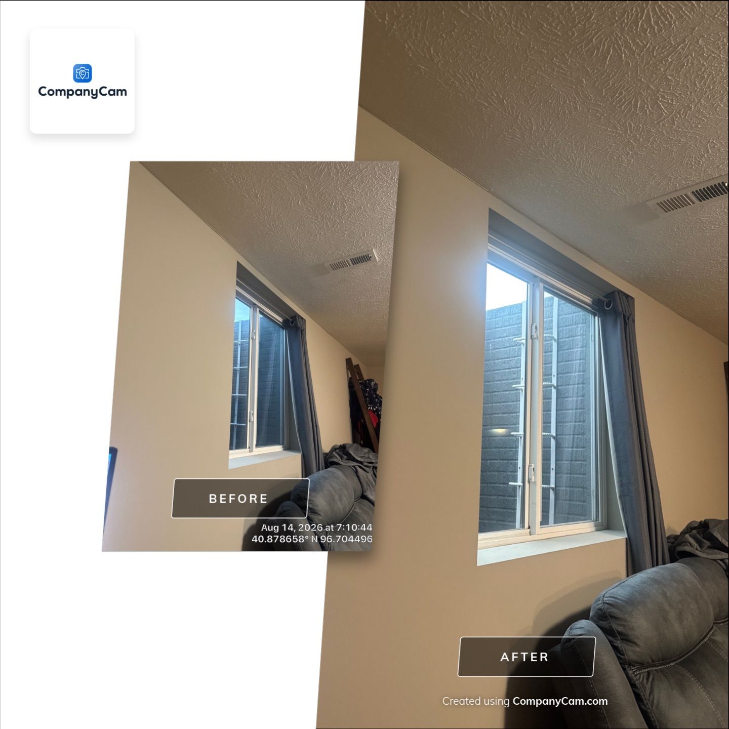 Basement Renovation and Egress Window Installation in Lincoln by CompanyCam Sales Demo