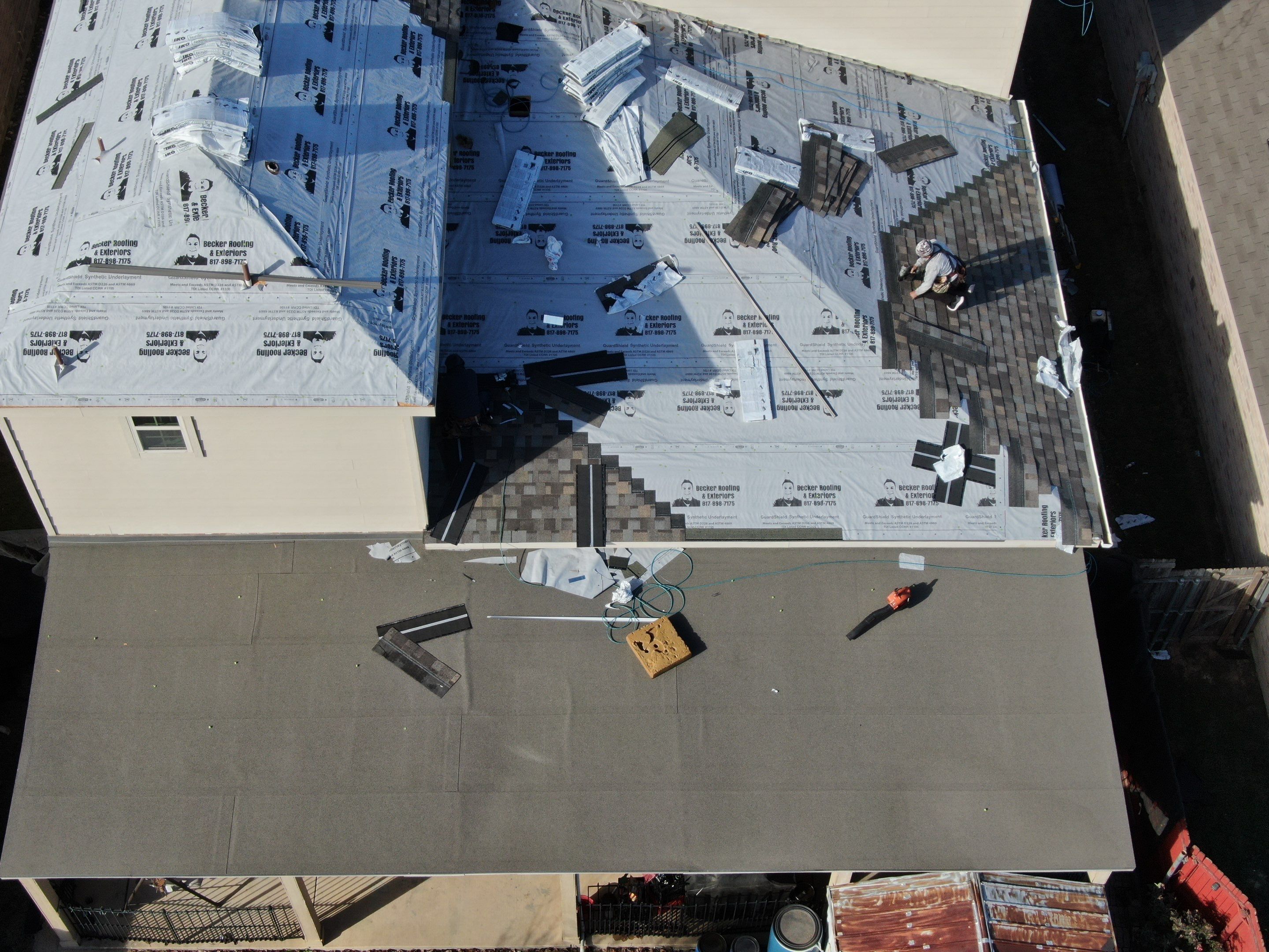 Upgraded roof to class 4 hail impact resistant by Becker Roofing and Exteriors