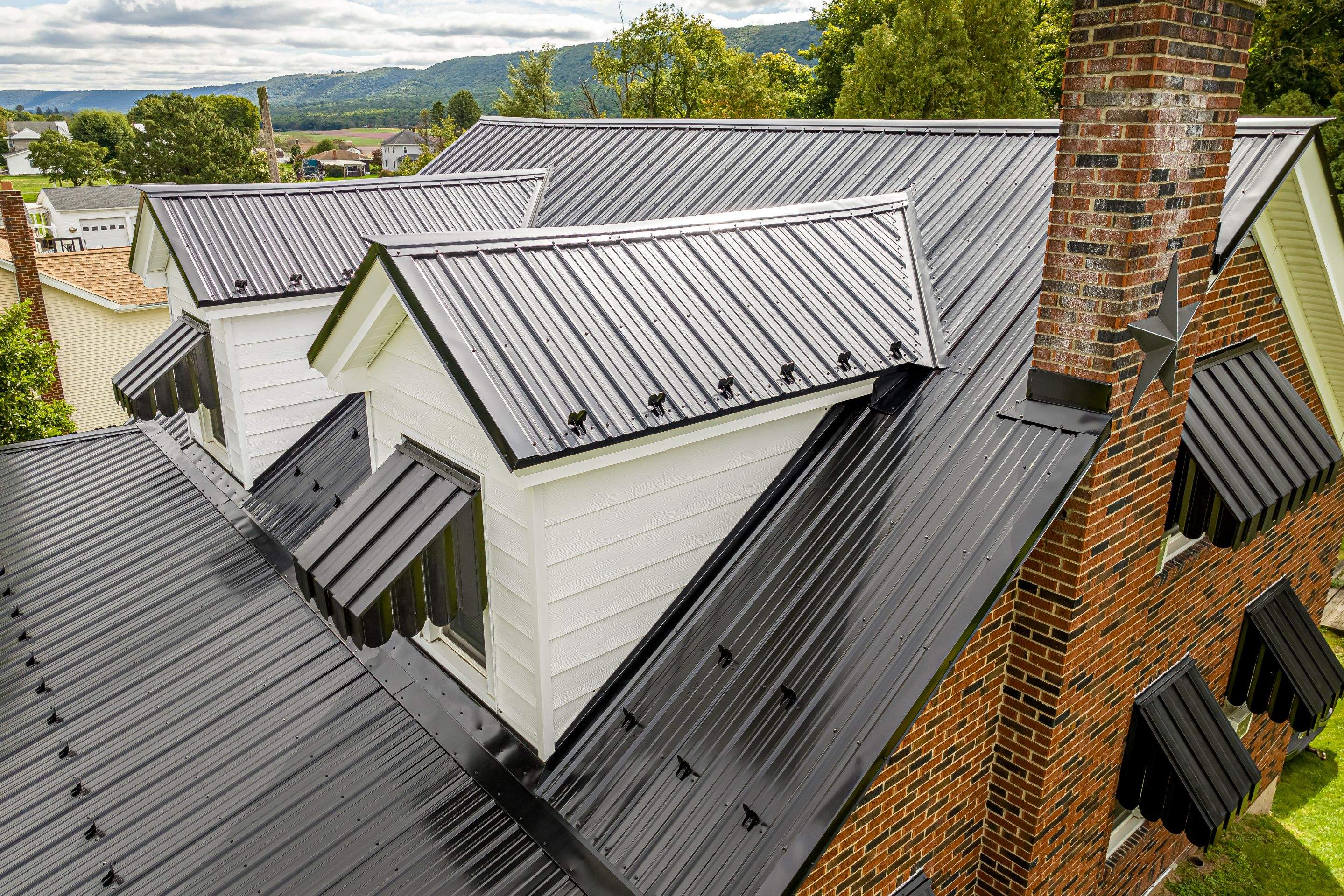 Metal Roof-black by Esh Builders