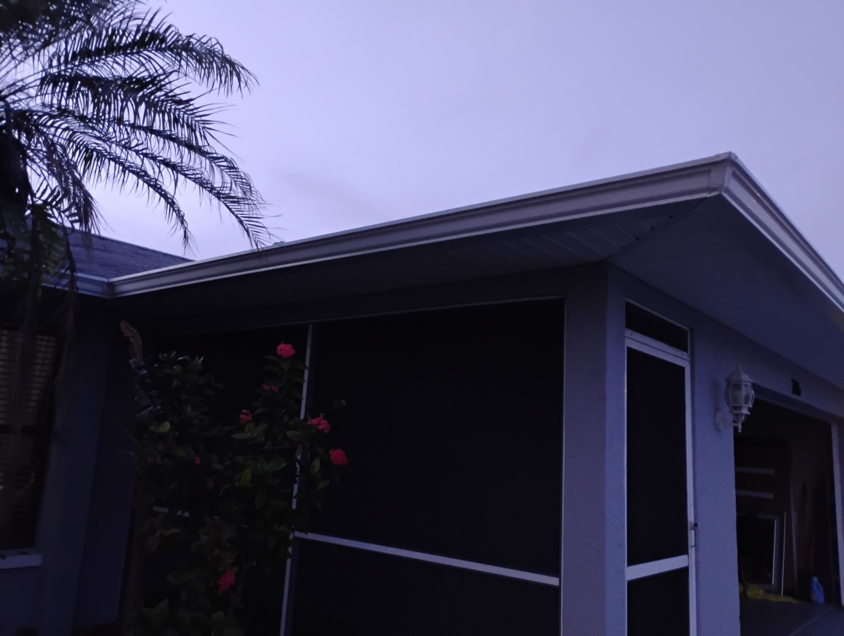 New Gutter System with Splash Guards in Cape Coral FL by Gutter Professors
