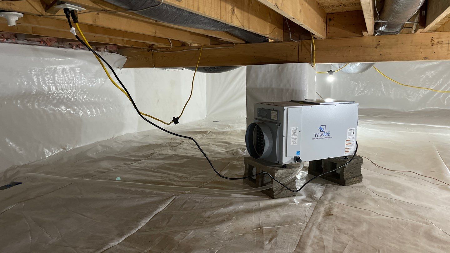 Crawl Space Waterproofing & Encapsulation using GrateProducts by Toledo Basement Repair