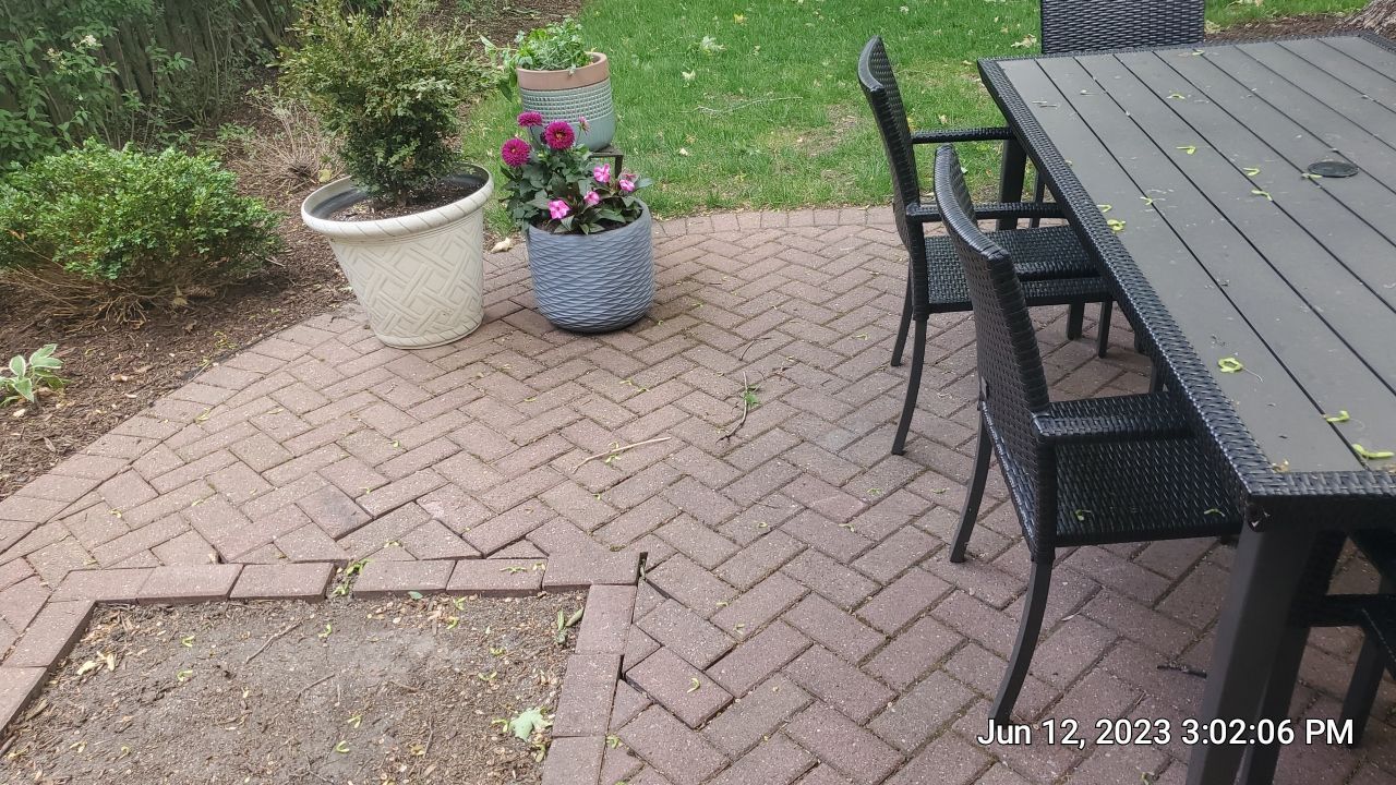 brick paver repair, clean and seal using Surebond SB-1300 by Northern Power Washing LLC.