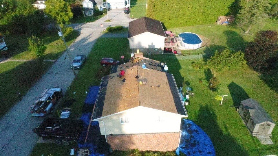 Residential Roofing Installation using GAF HDZ SHINGLES by La Bendicion Contruction Llc