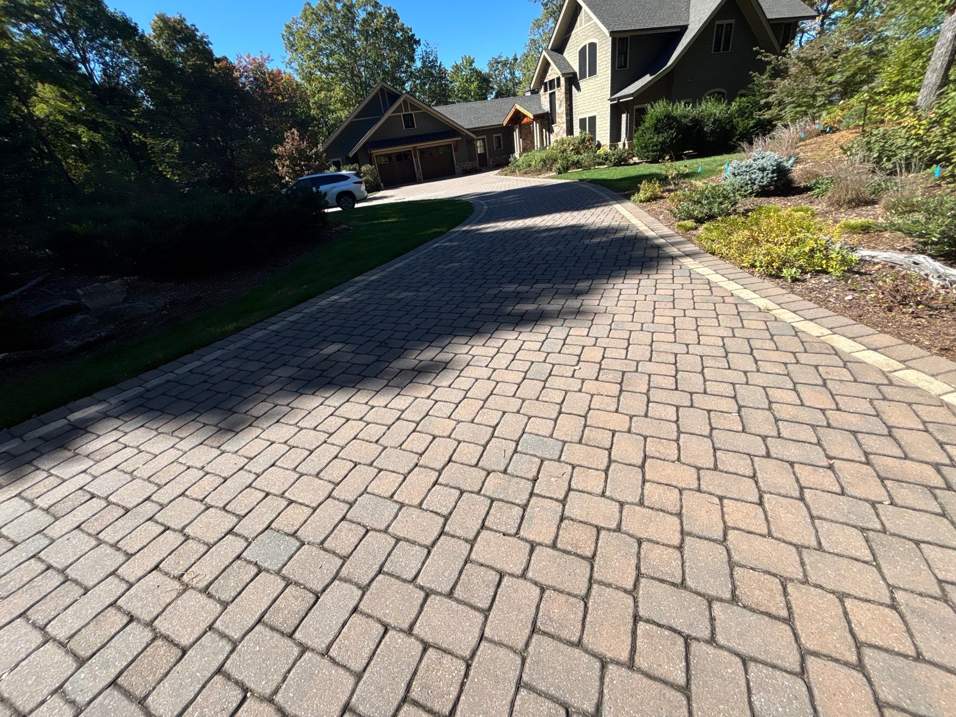 Paver Driveway using Concrete Sealant by DuraSeal