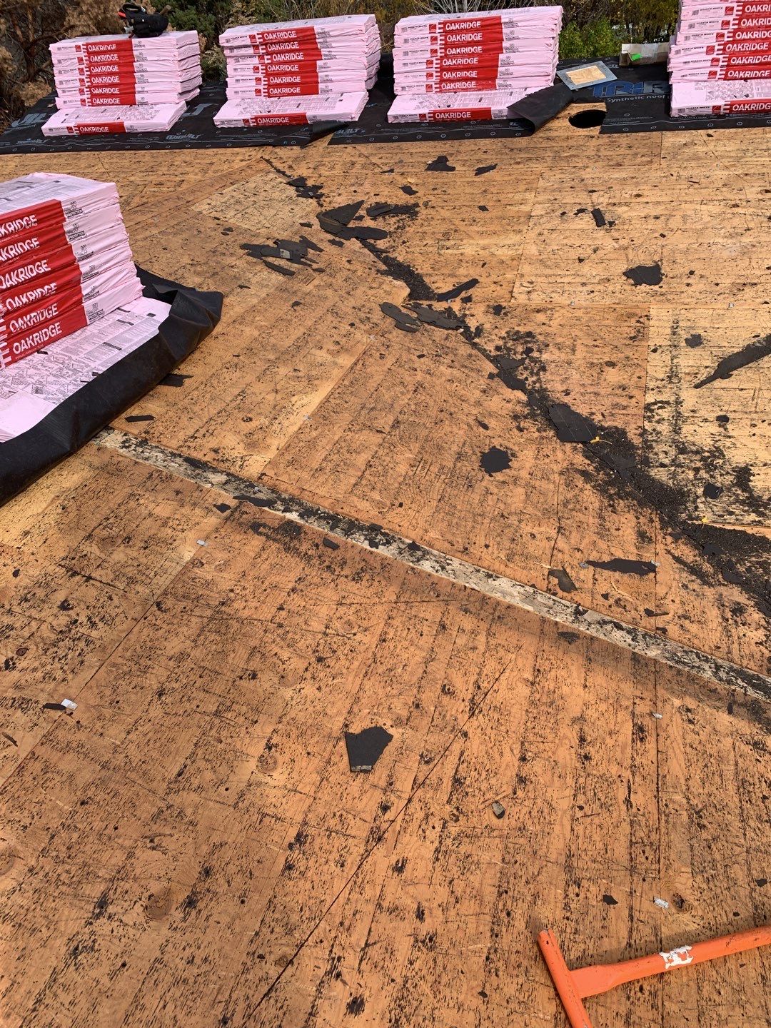 Boise single level low pitched roofing installation using Owens Corning in Teak by ID Roofing LLC