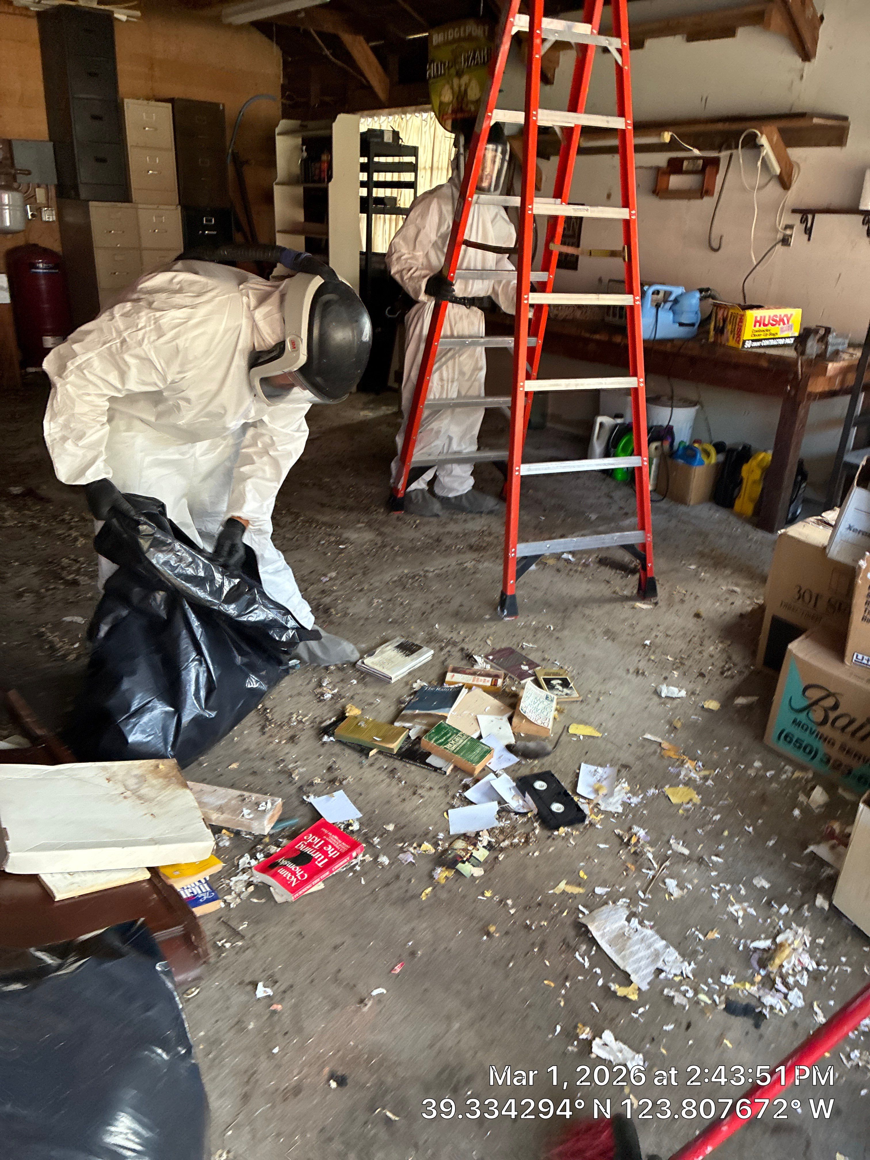 Project in Mendocino by 911 Hazmat Cleanup 