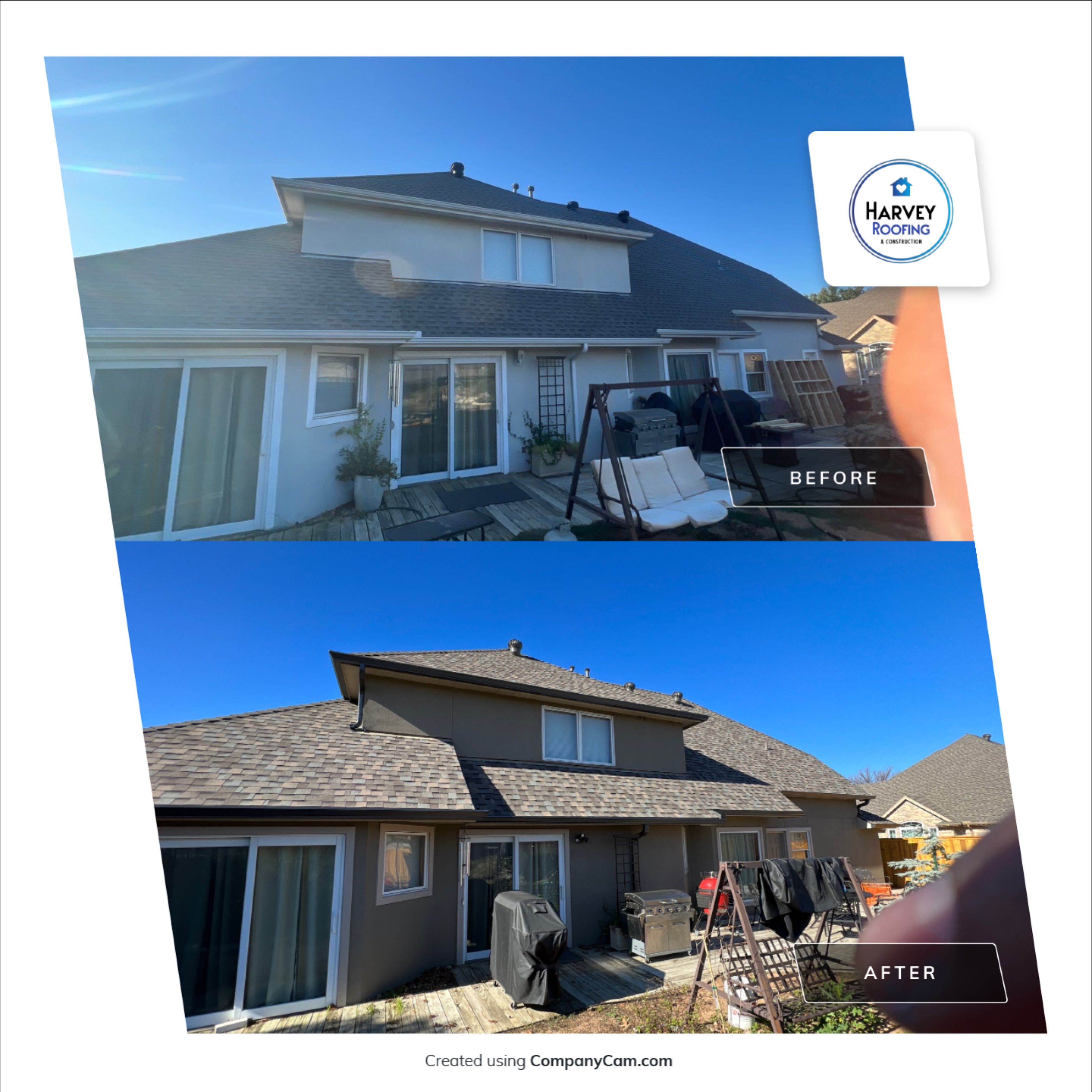 Residential Roofing Installation using ATLAS StormMaster Shake by Harvey Roofing & Construction