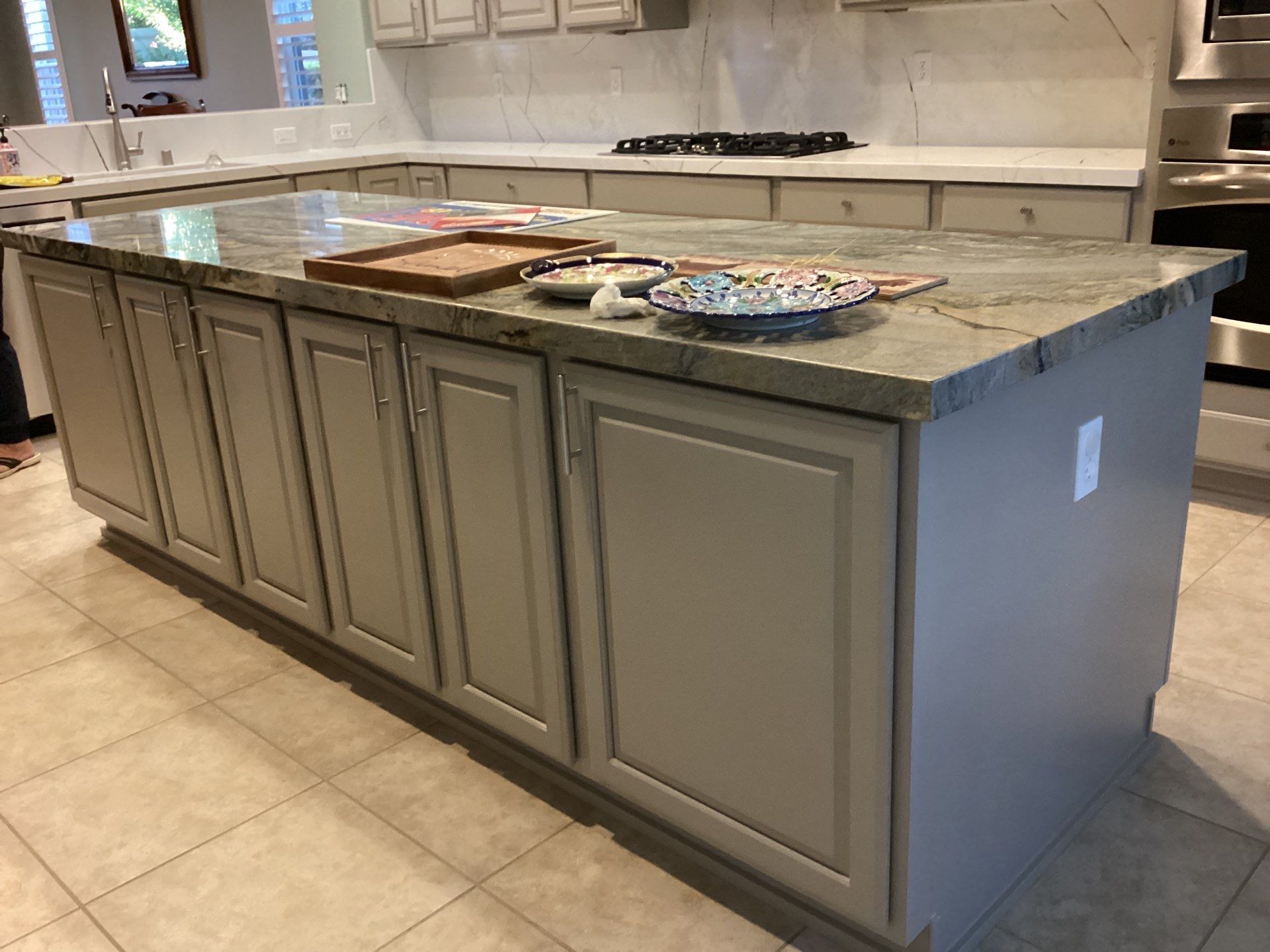 Cabinet Painting Project in Manteca California by Lancaster Painting