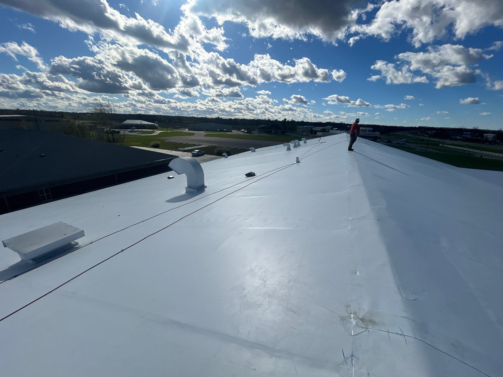 Commercial Roofing Installation using Energy Efficient Roofing by Kentucky Commercial Roofing