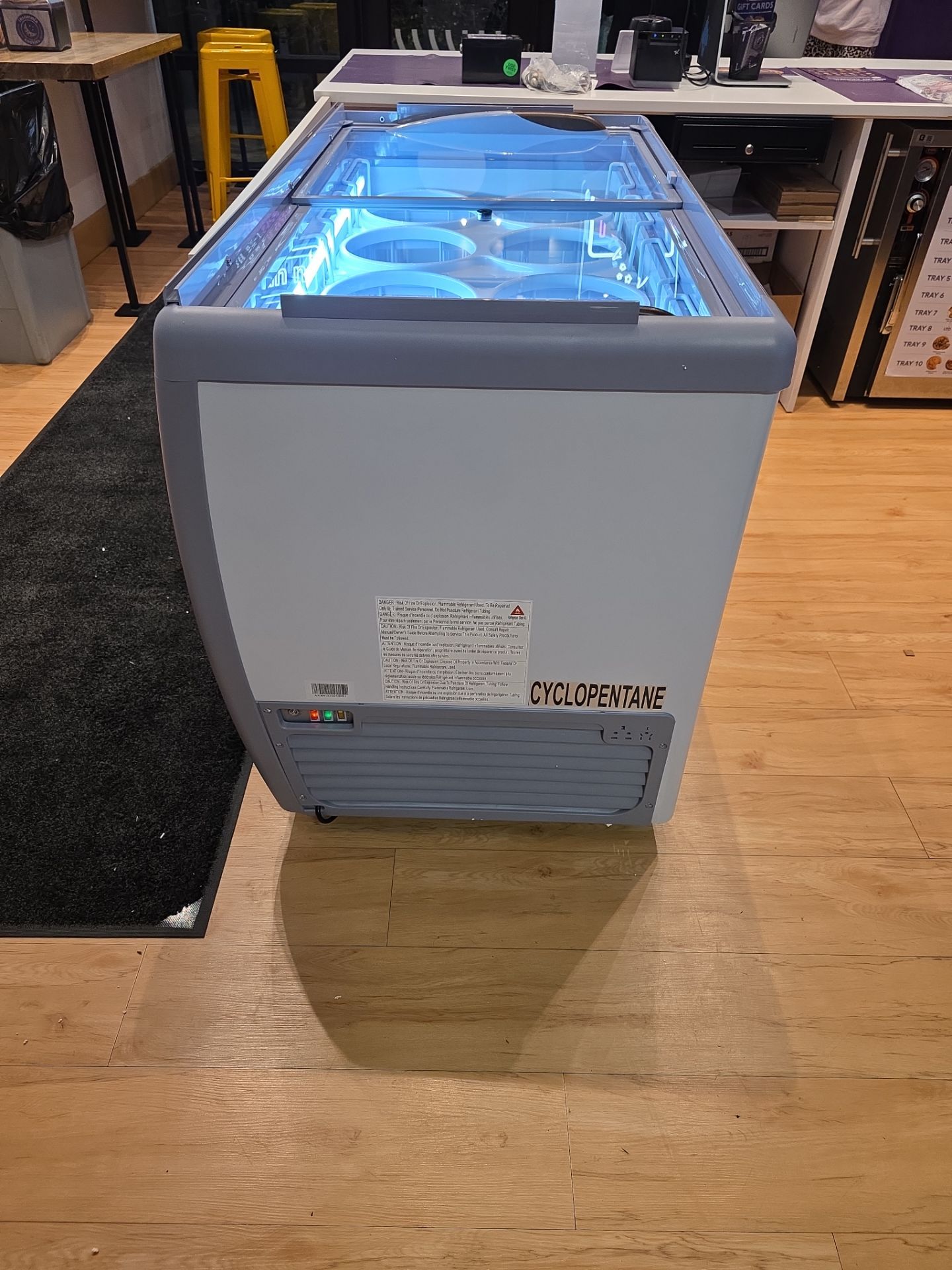 Commercial Ice Cream Dipping Cabinet Installation in Orlando by AMB-WORKS APPLIANCE REPAIR