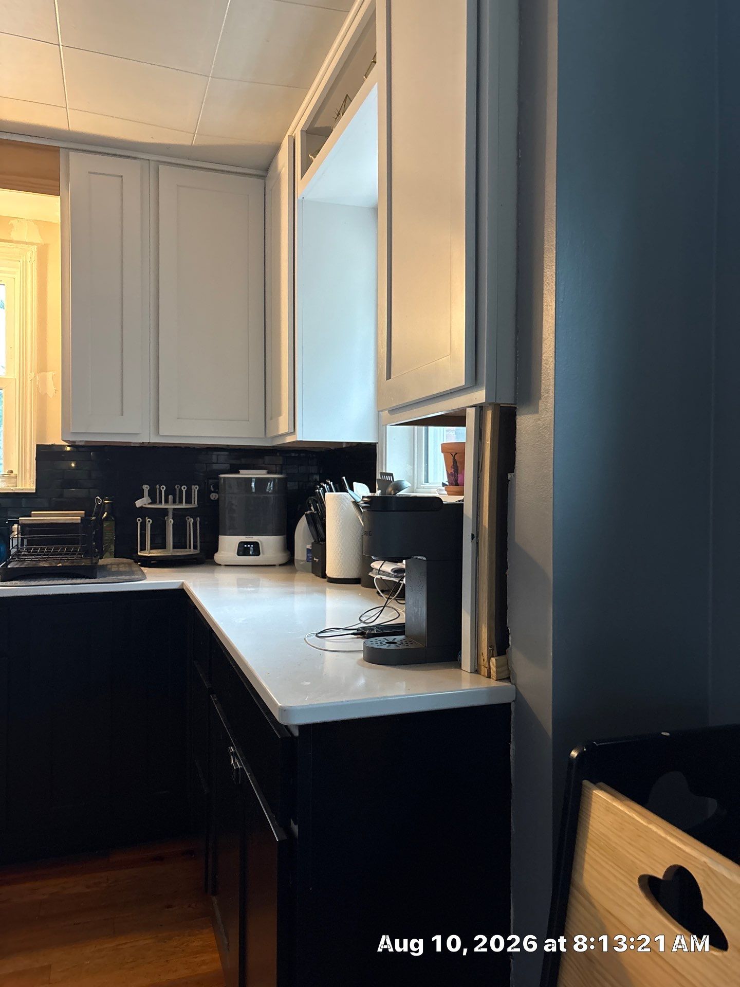 Modern Kitchen Renovation with Black and White Cabinetry in Lincoln by CompanyCam Sales Demo