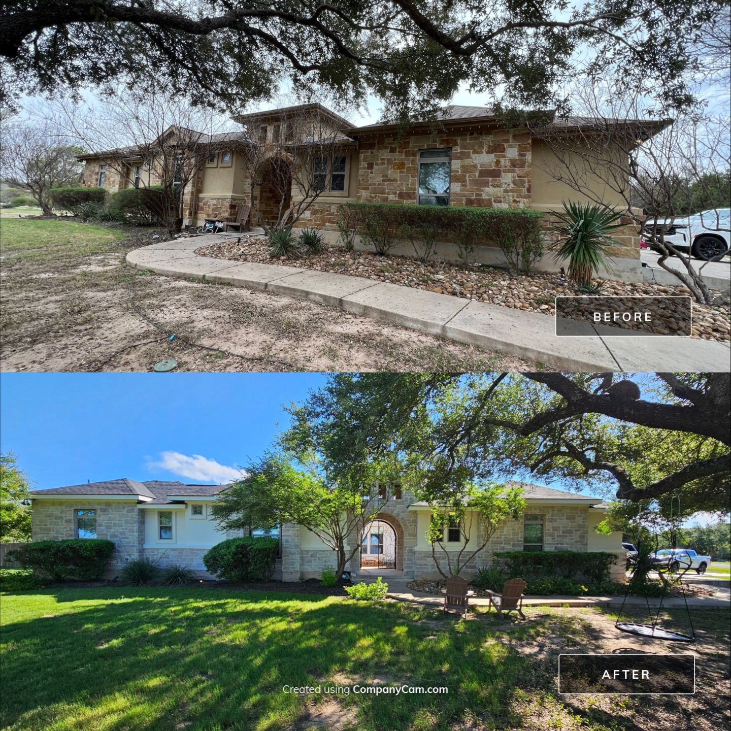 Stone Whitewash Exterior Painting in Georgetown by Paintegrity, LLC