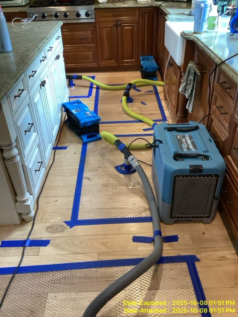 Water Damage in Kitchen by Newhouse Restoration