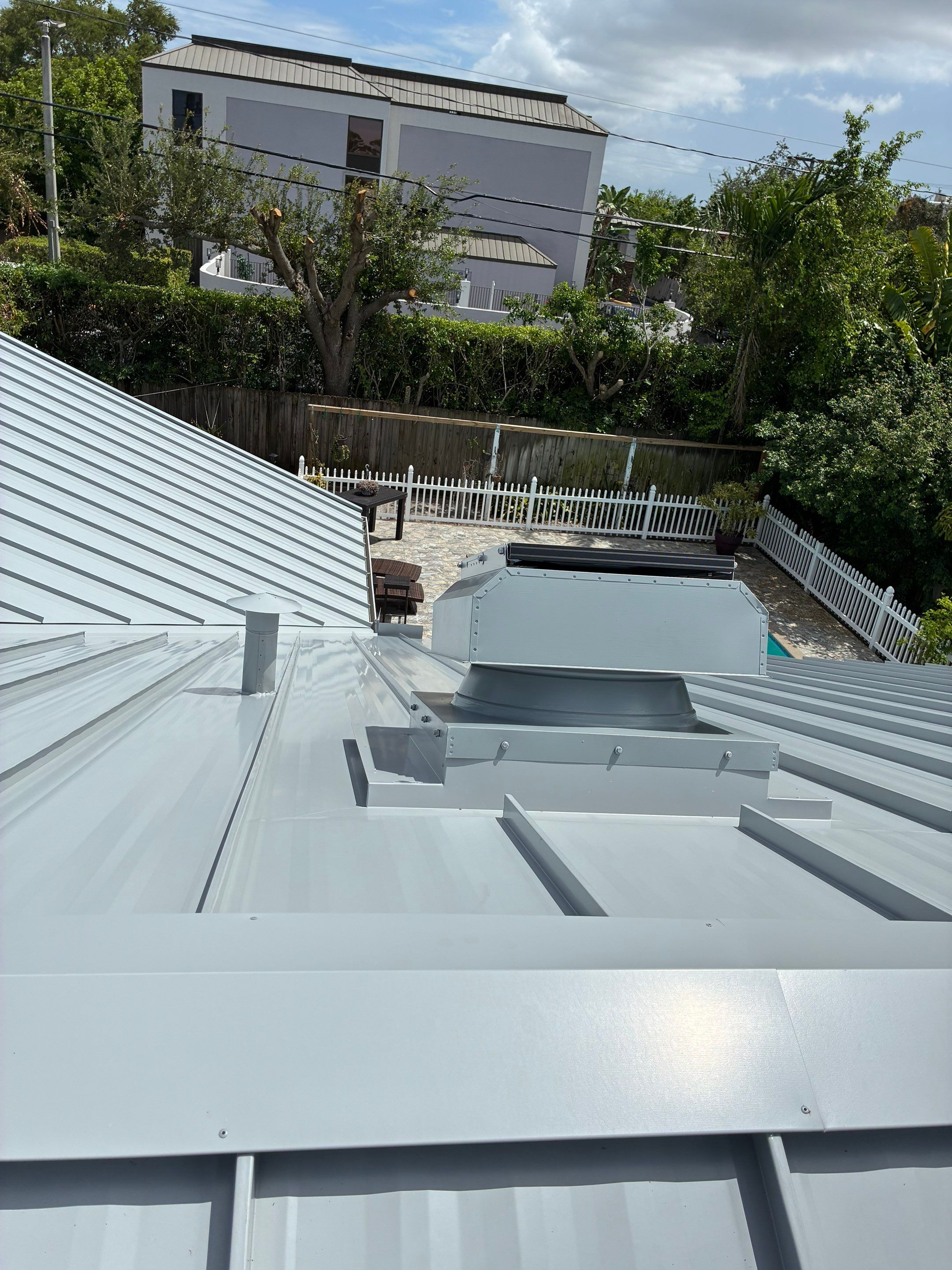 24ga 1.5" Mechanical seam Dove Gray  by Total Roofing System The Metal Roof Experts