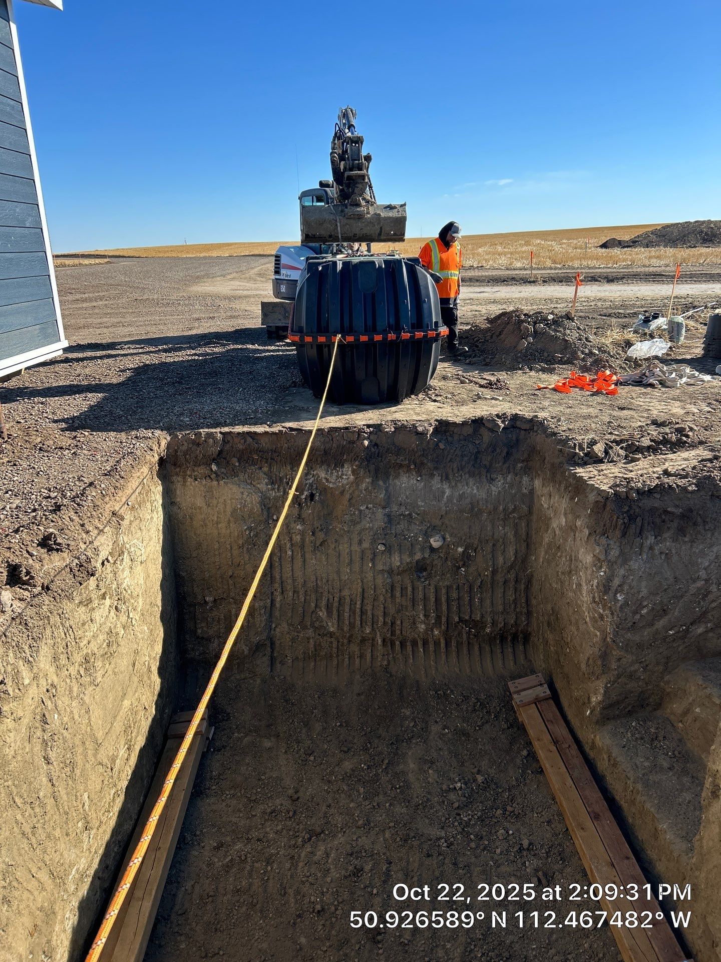 Full Septic System Installation With Polyethylene Tanks In Alberta by Septic Medic Inc.