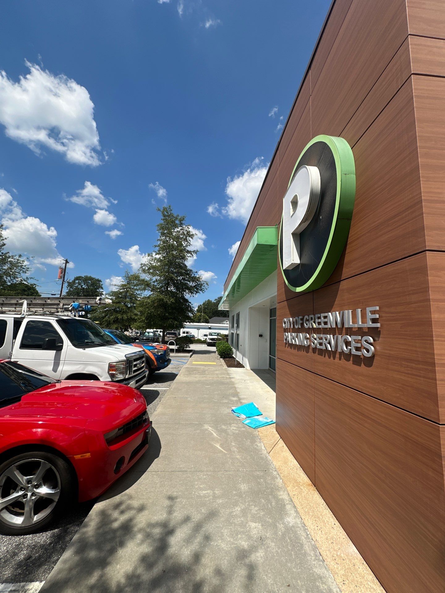 Commercial Exterior Painting for Greenville Parking Services Facility by Painter1