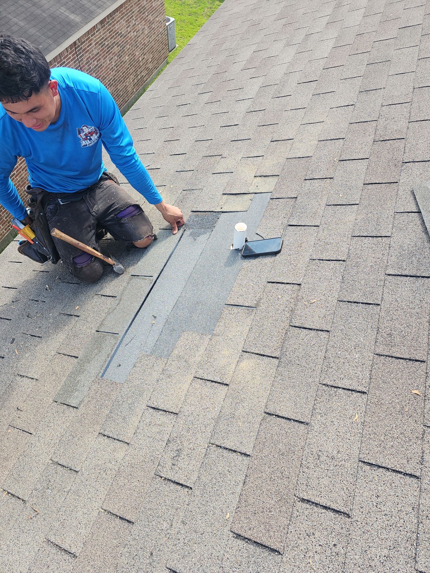 Hail Damage using Owen's Corning Duration (Lifetime) Shingles by Roof Repair Company