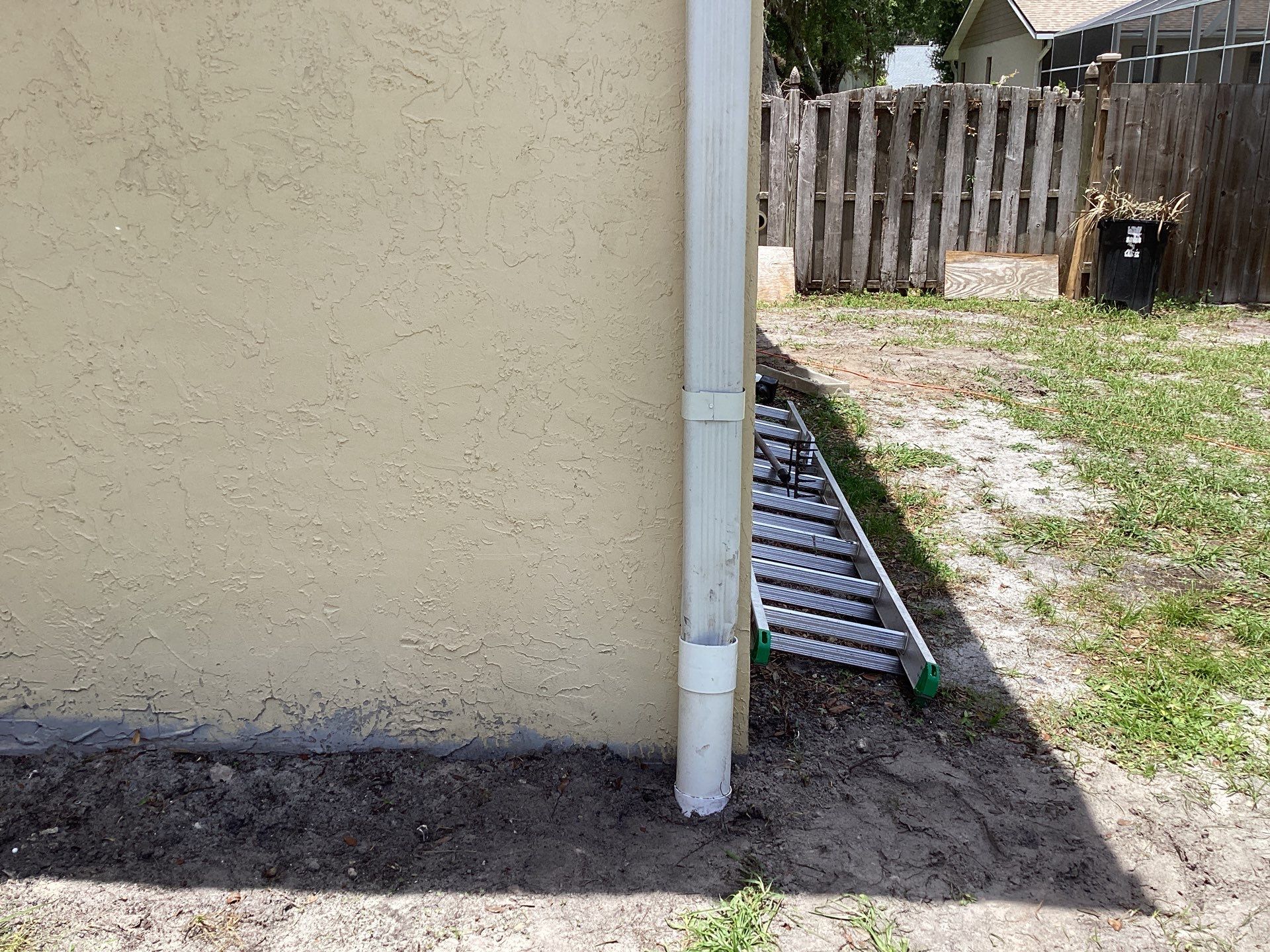 New Soffit and Fascia and White Gutters  by Gutter Professors