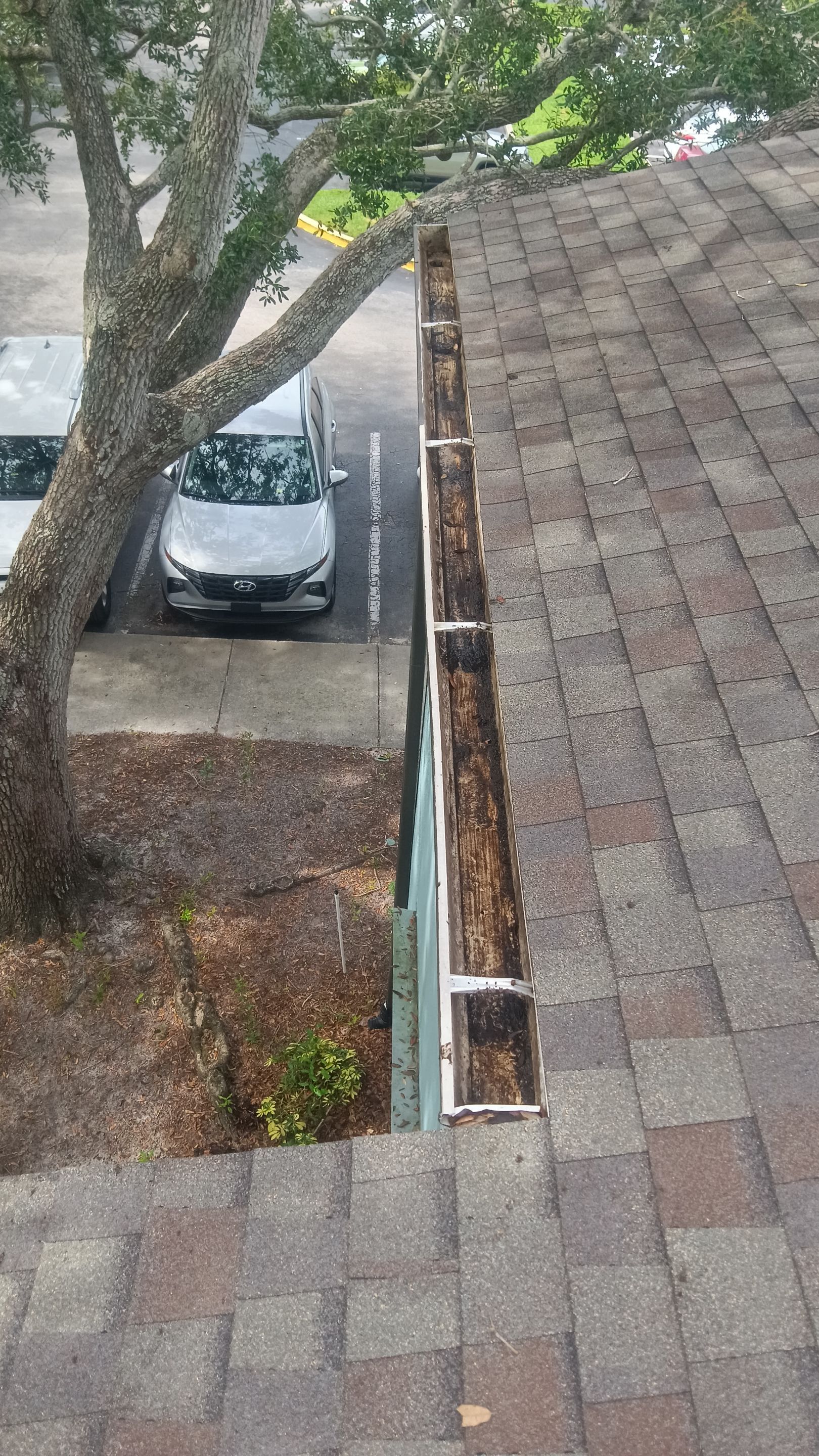 Commercial gutter cleaning Winter Haven & Haines City after photo with clean gutters